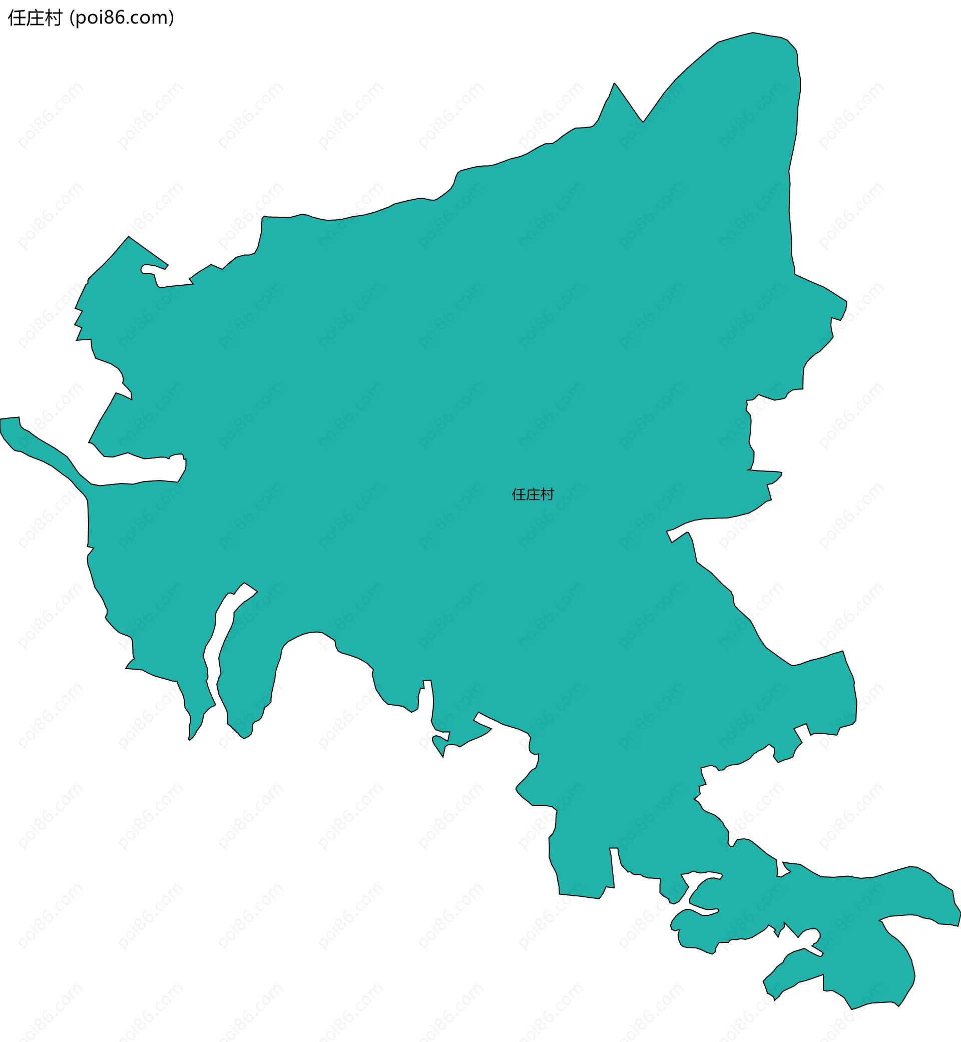 任庄村边界地图