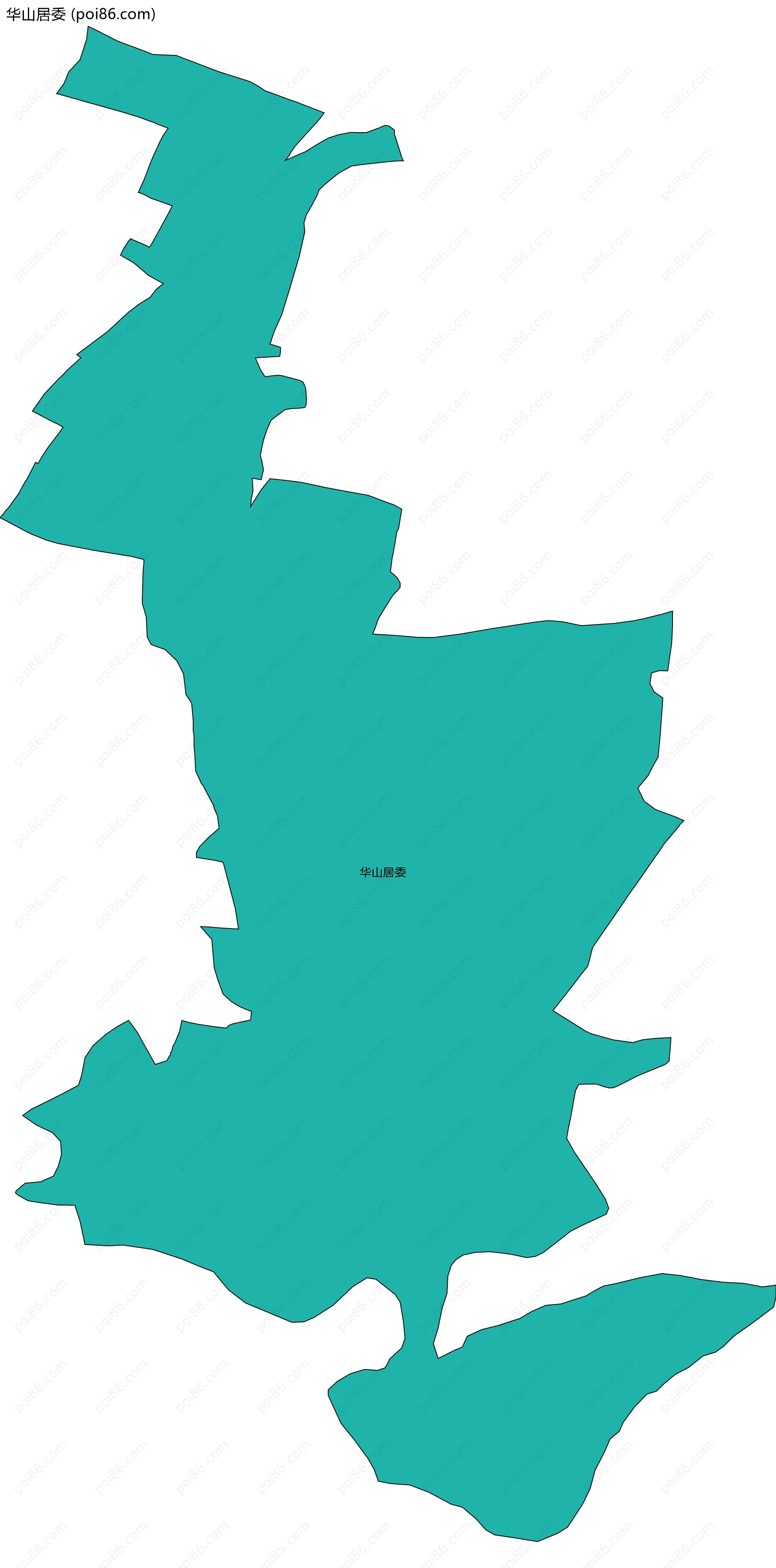 华山居委边界地图