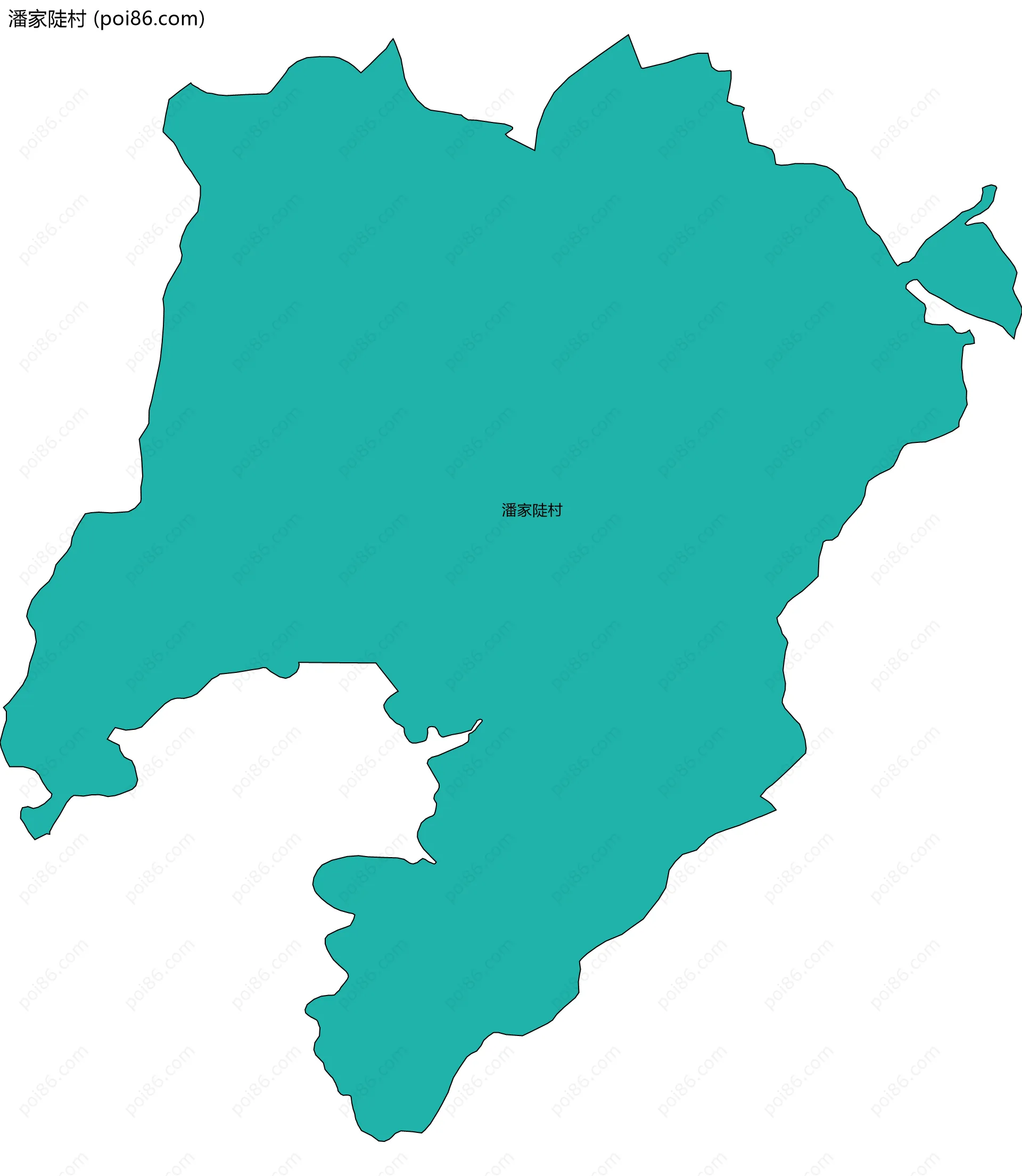 潘家陡村边界地图