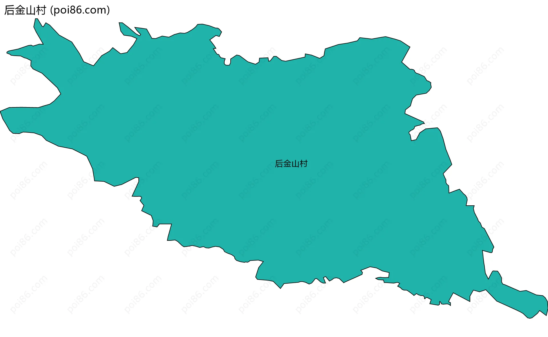 后金山村边界地图