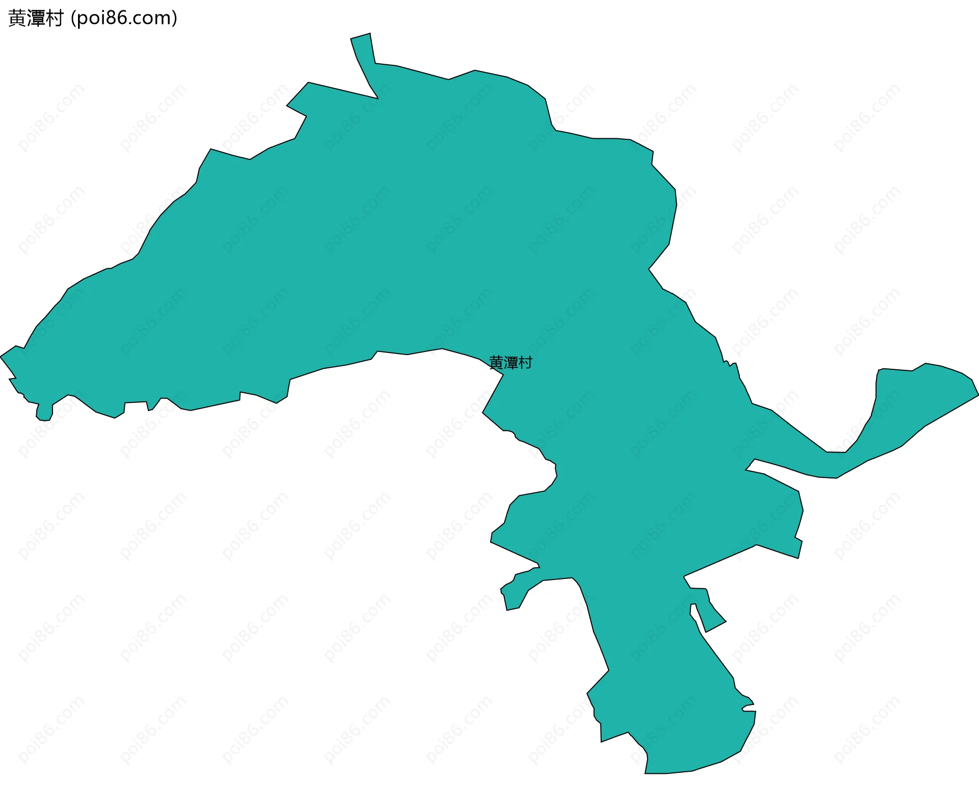 黄潭村边界地图