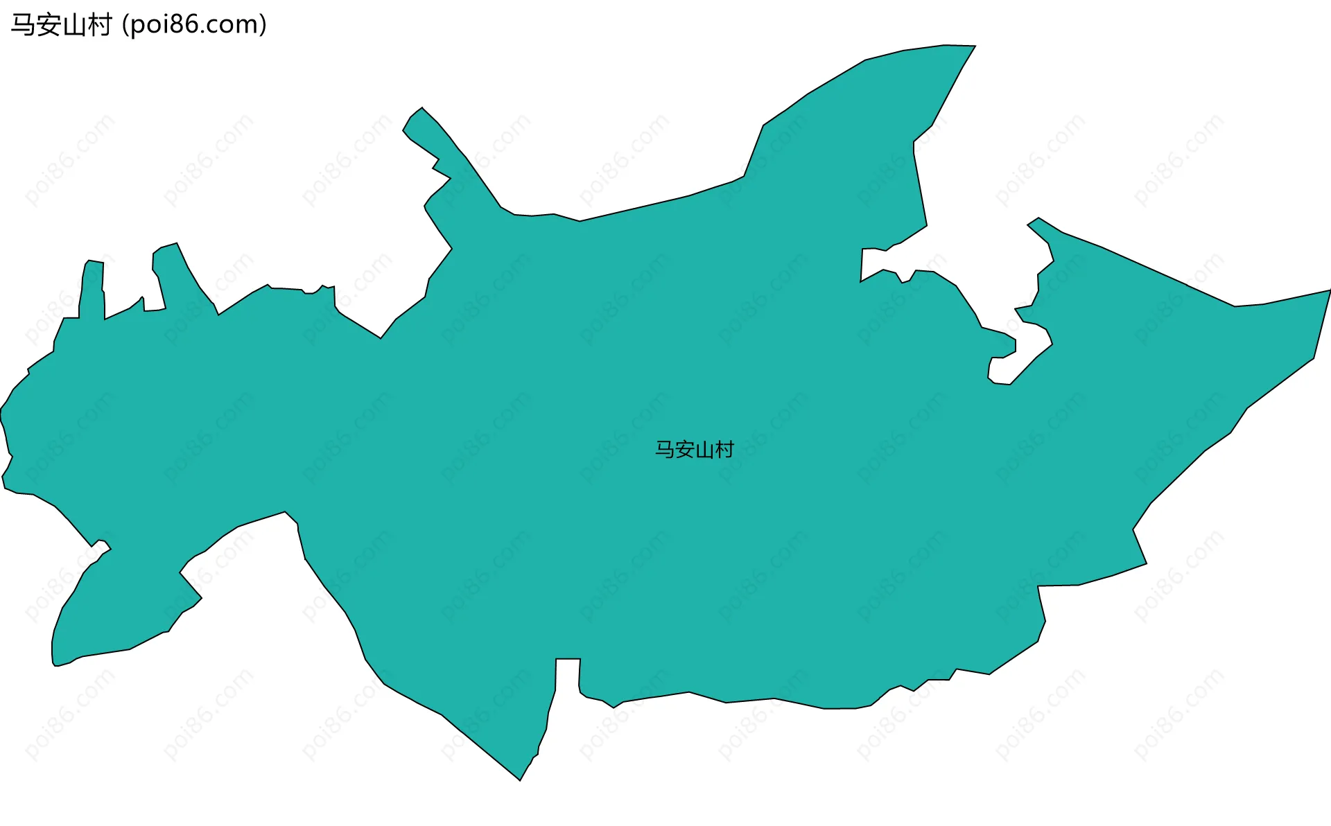 马安山村边界地图