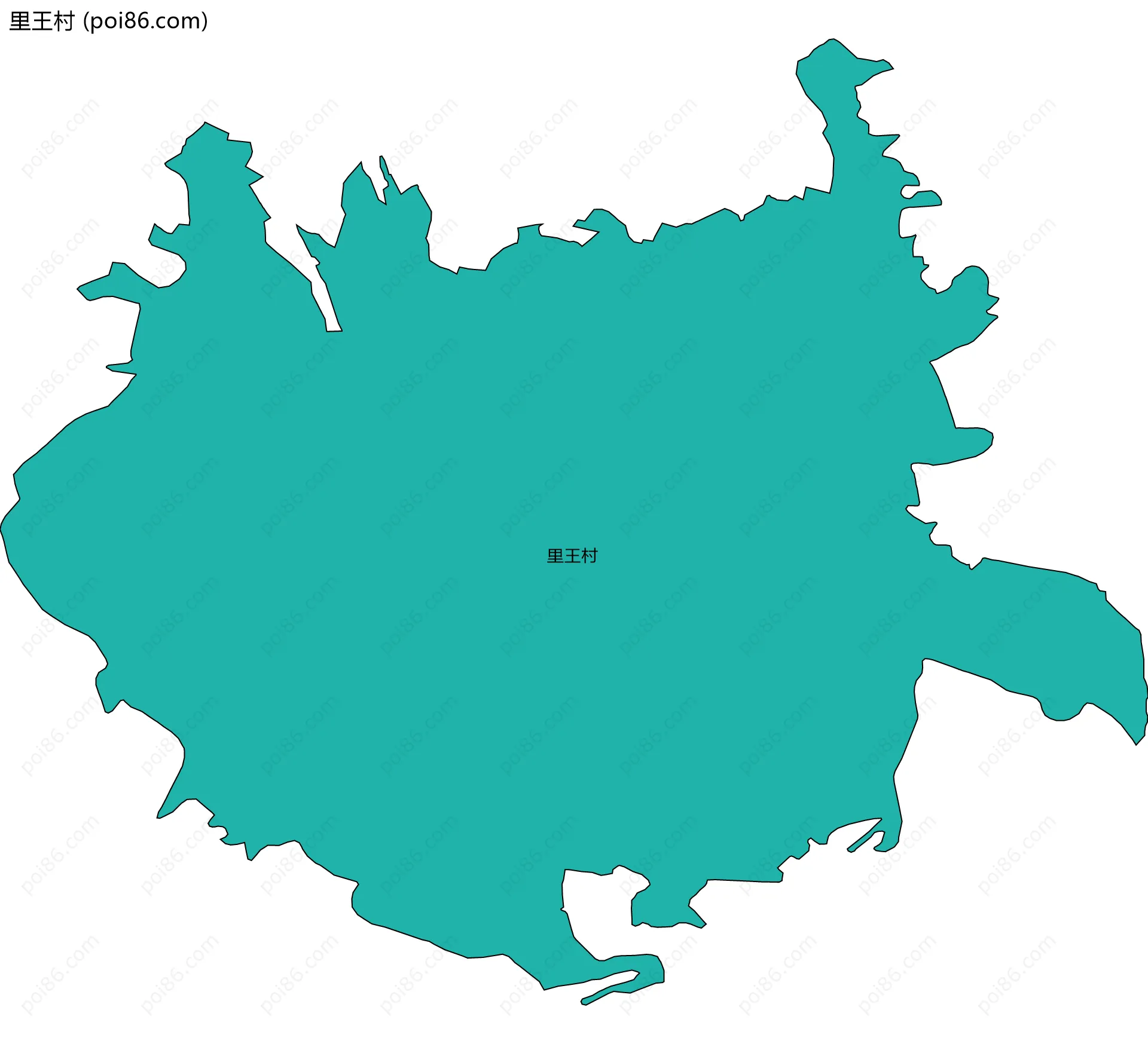 里王村边界地图