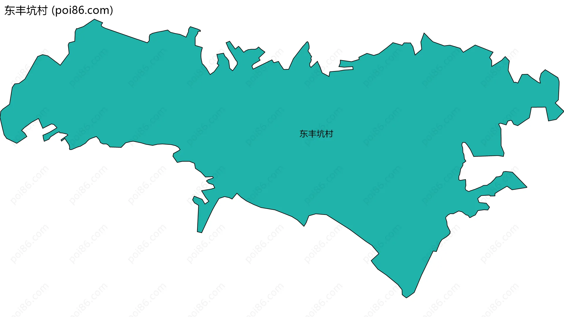 东丰坑村边界地图