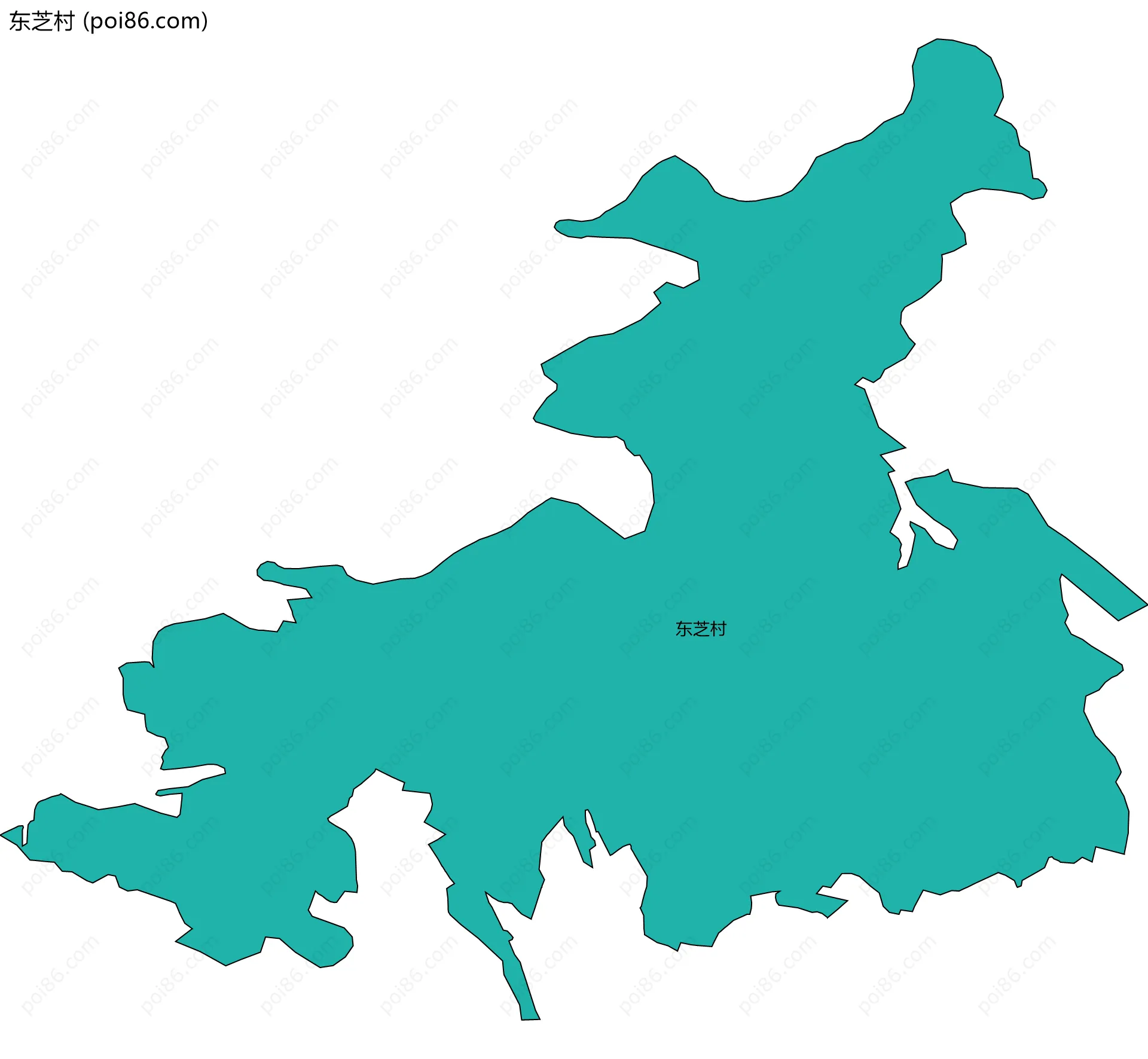 东芝村边界地图