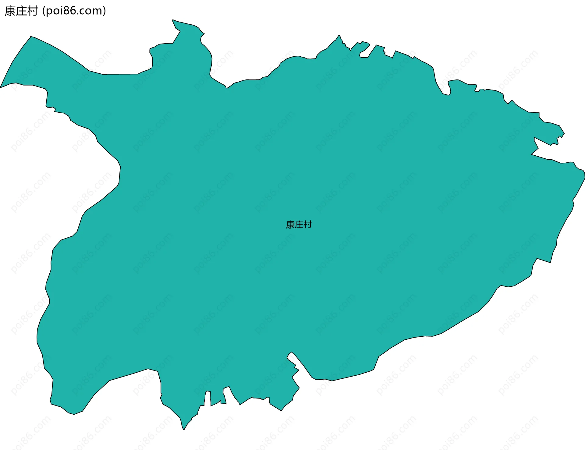 康庄村边界地图