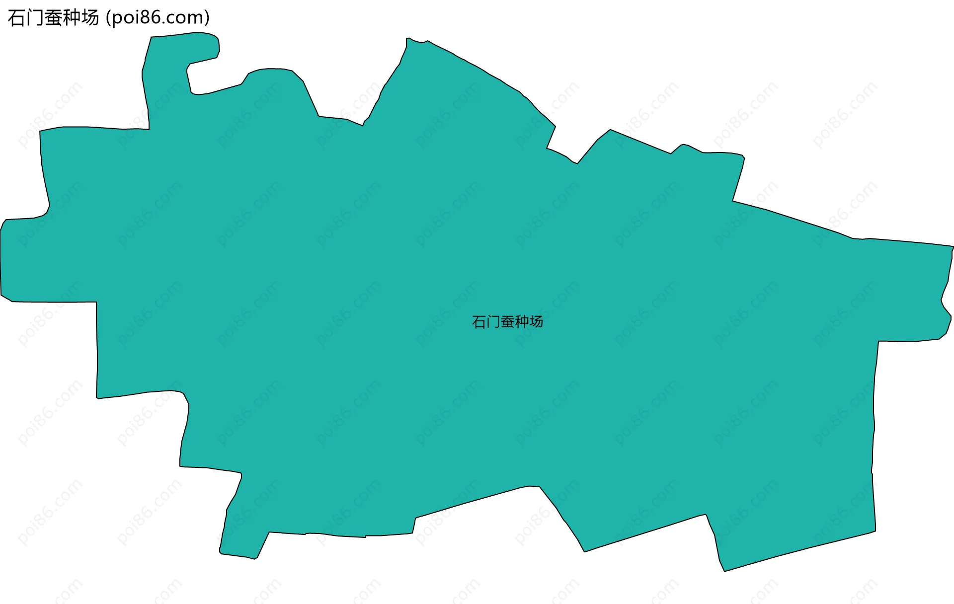石门蚕种场边界地图
