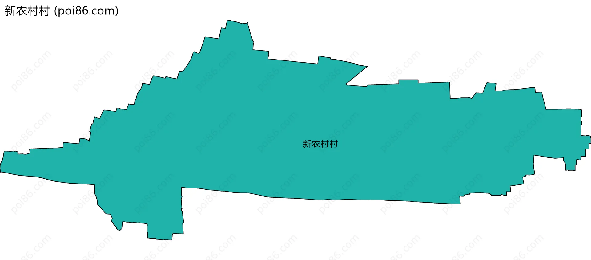 新农村村边界地图