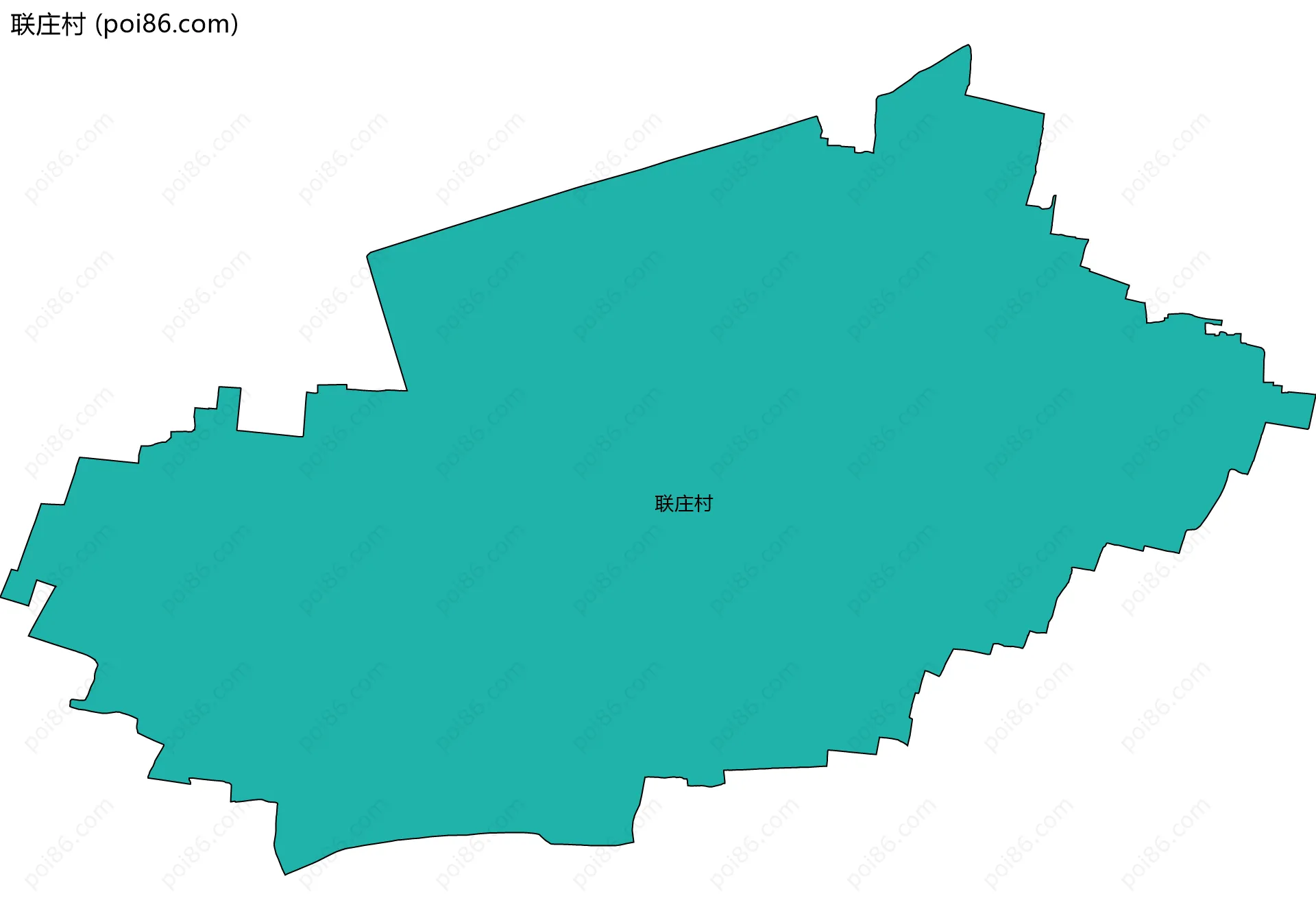 联庄村边界地图