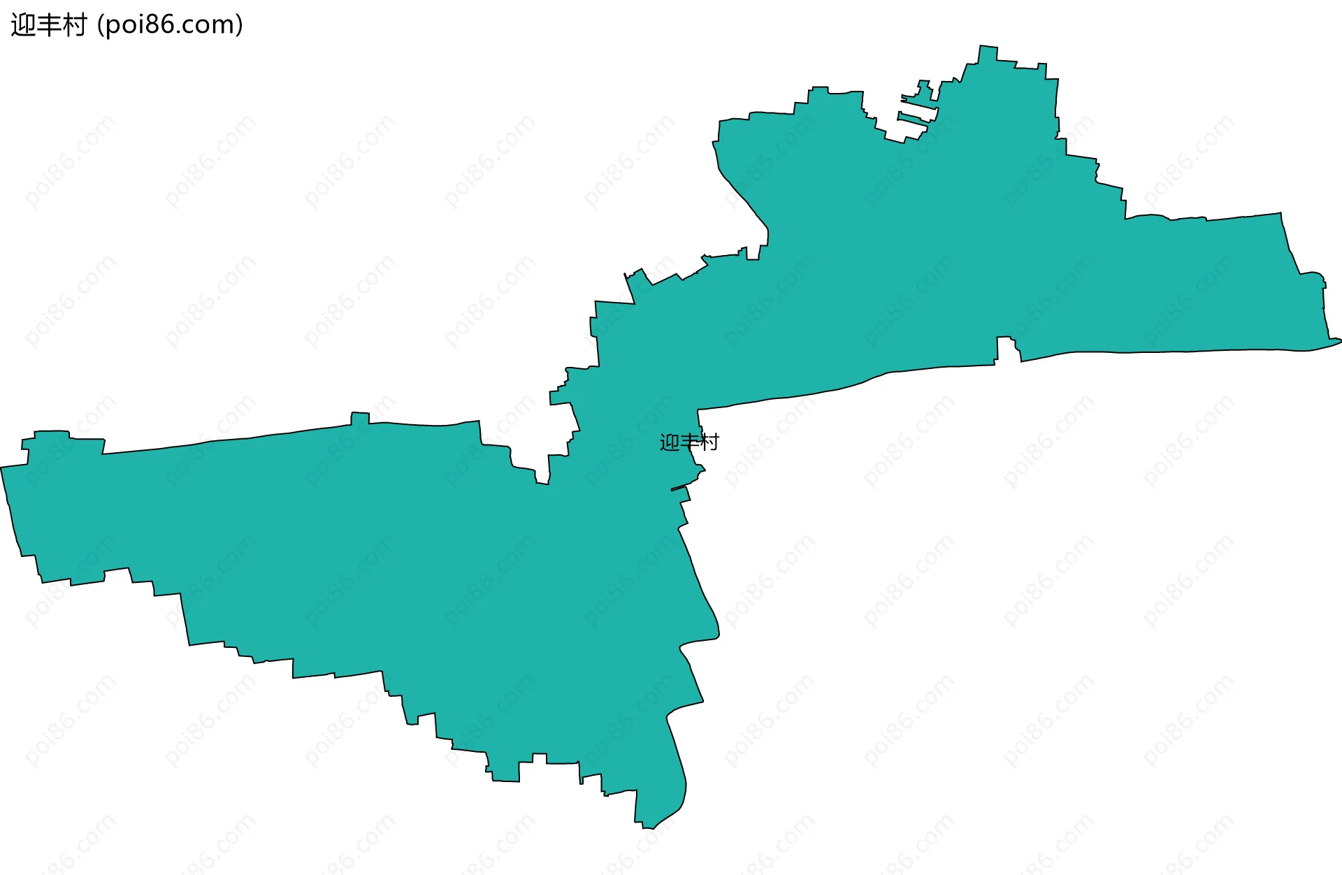 迎丰村边界地图