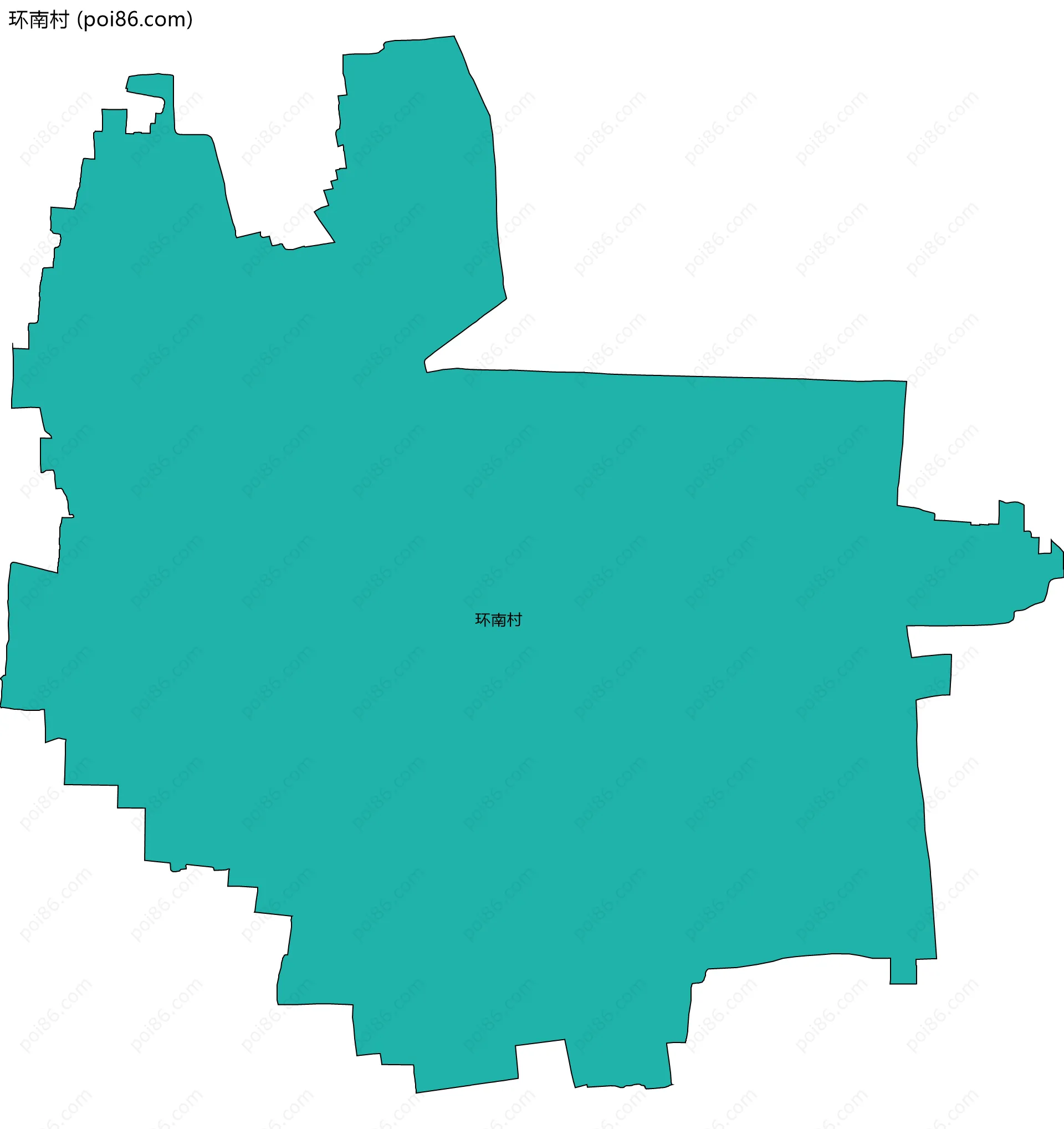 环南村边界地图