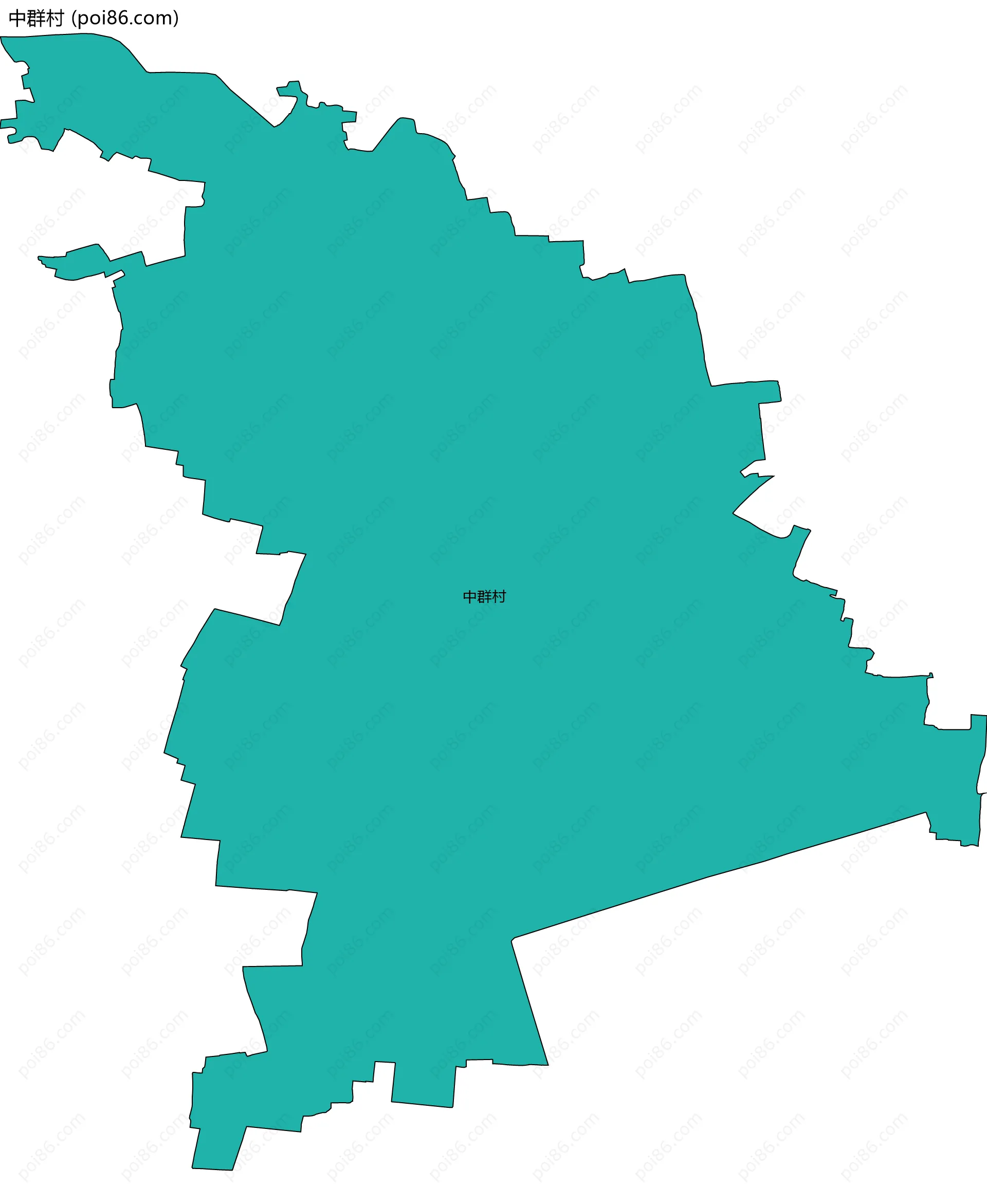 中群村边界地图