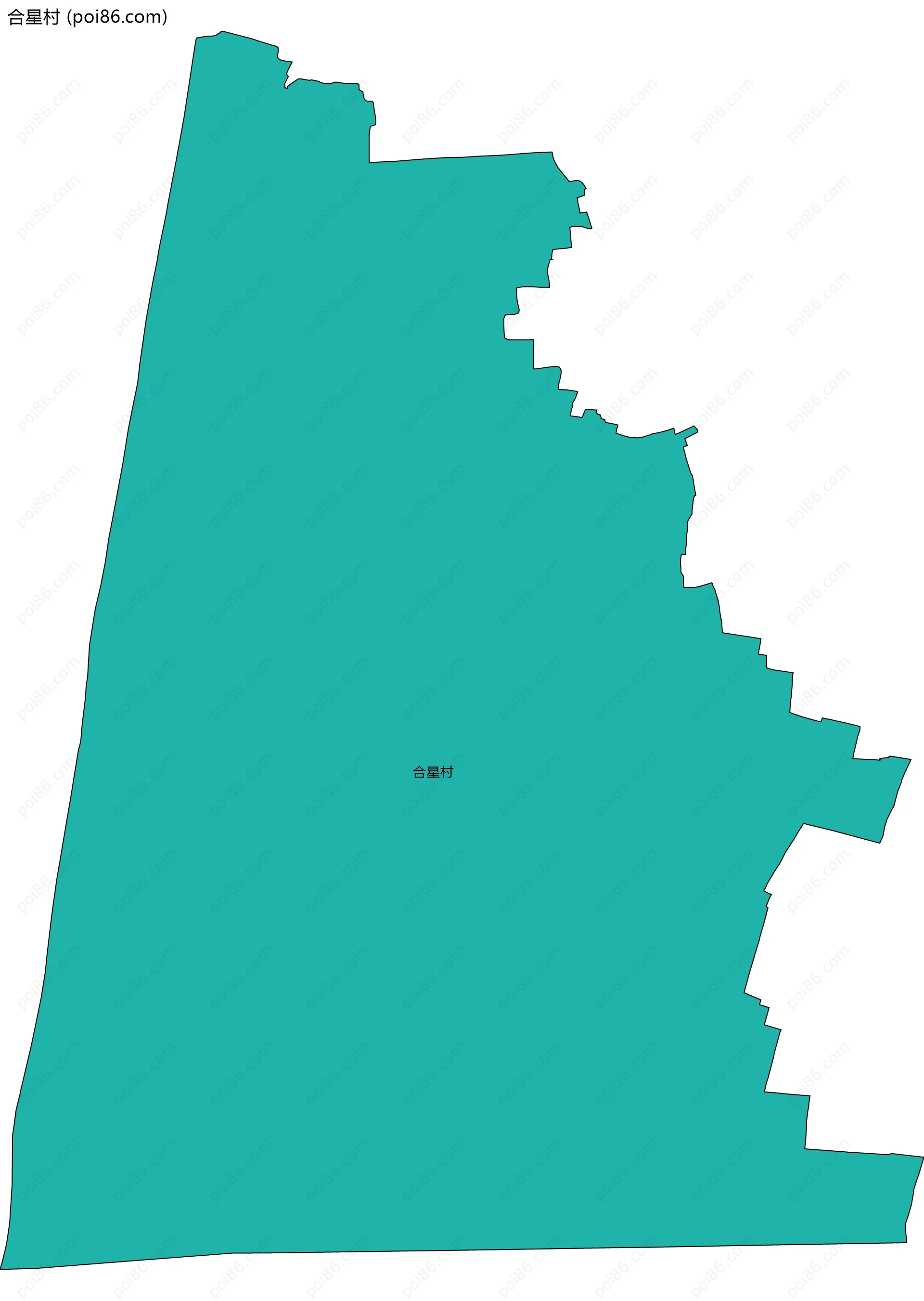 合星村边界地图