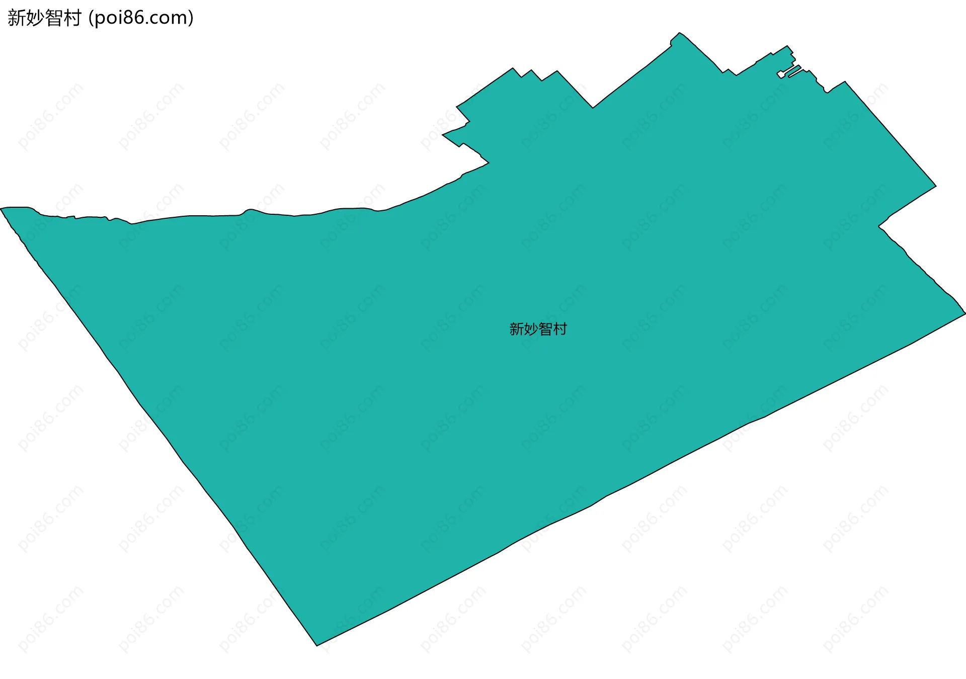 新妙智村边界地图