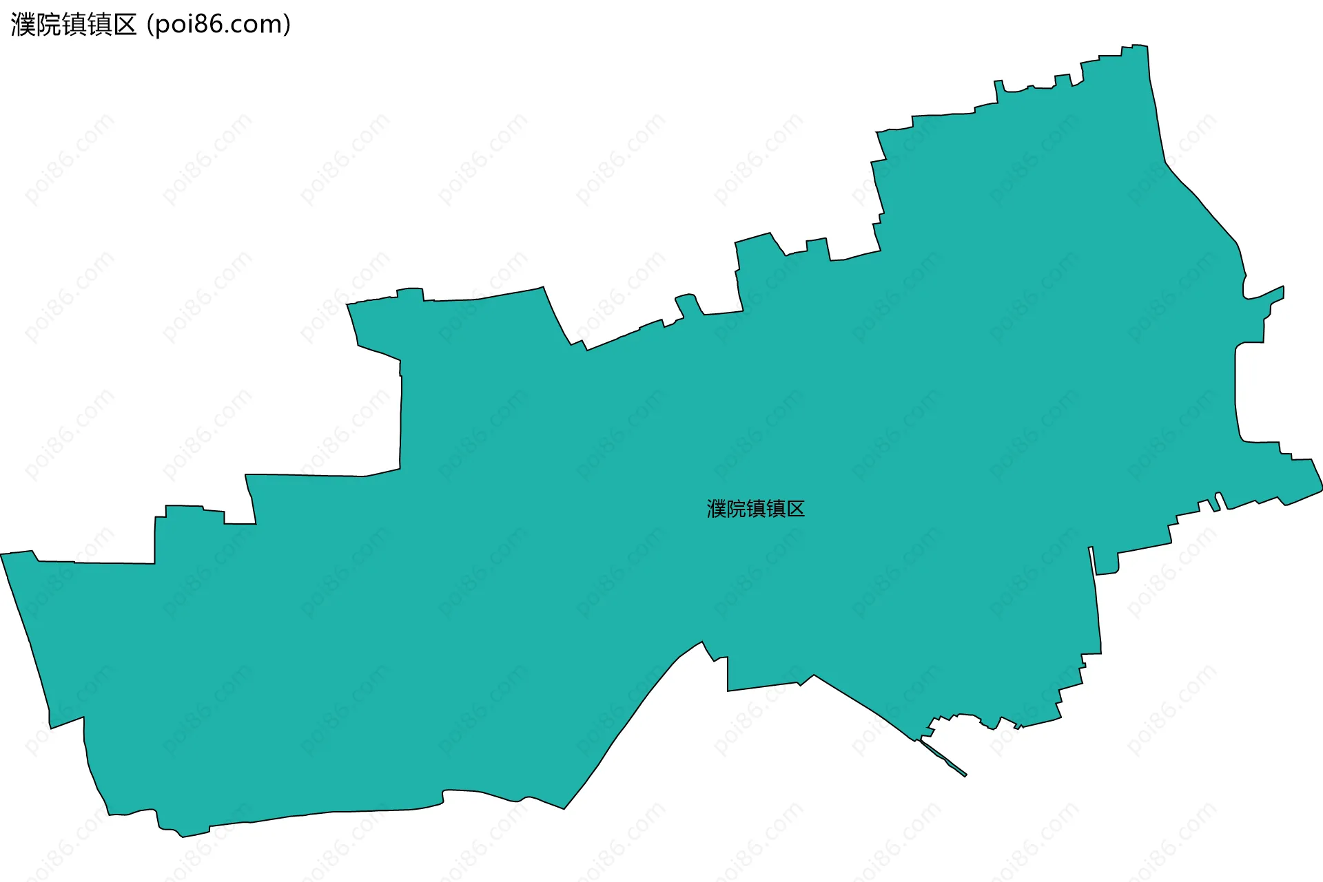 濮院镇镇区边界地图