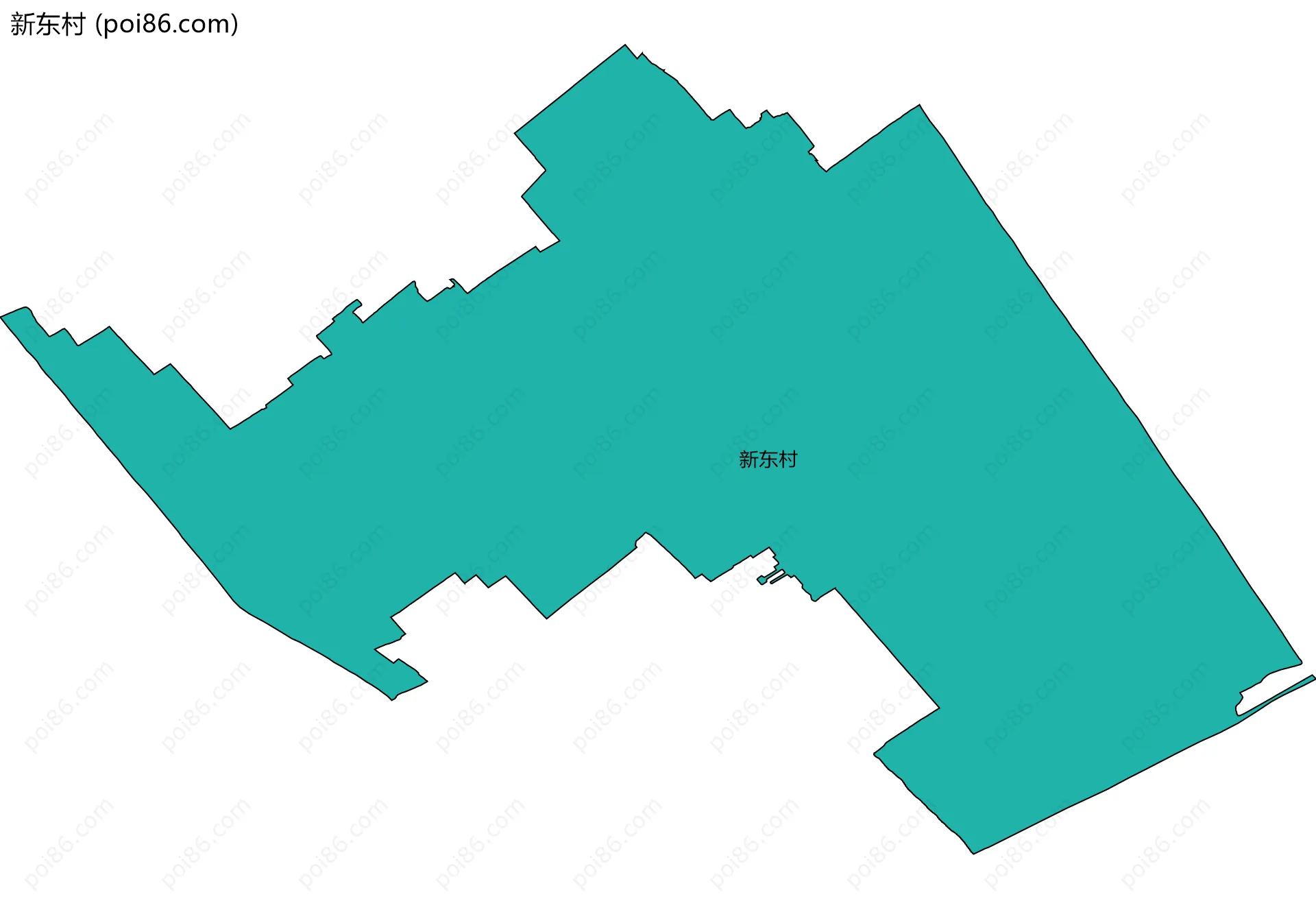 新东村边界地图