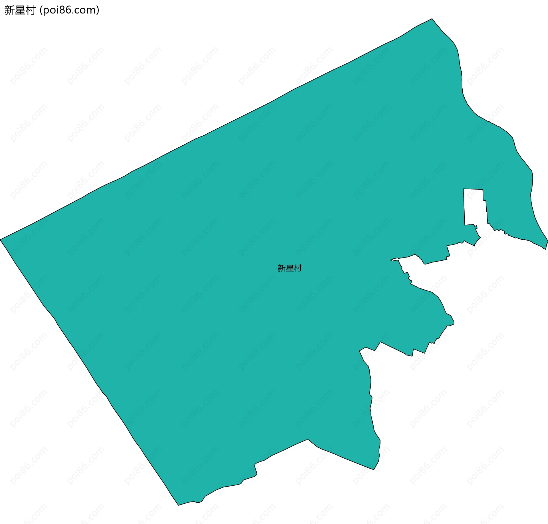 新星村边界地图