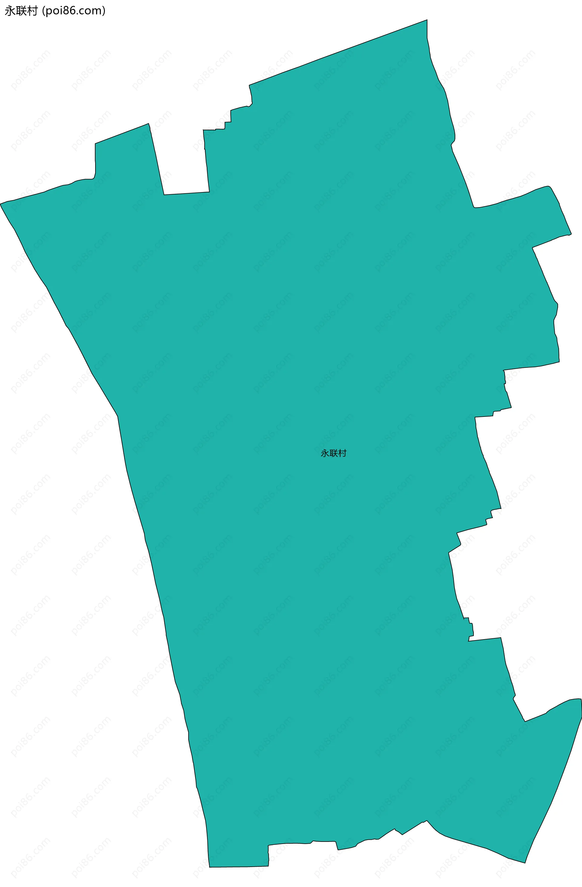 永联村边界地图