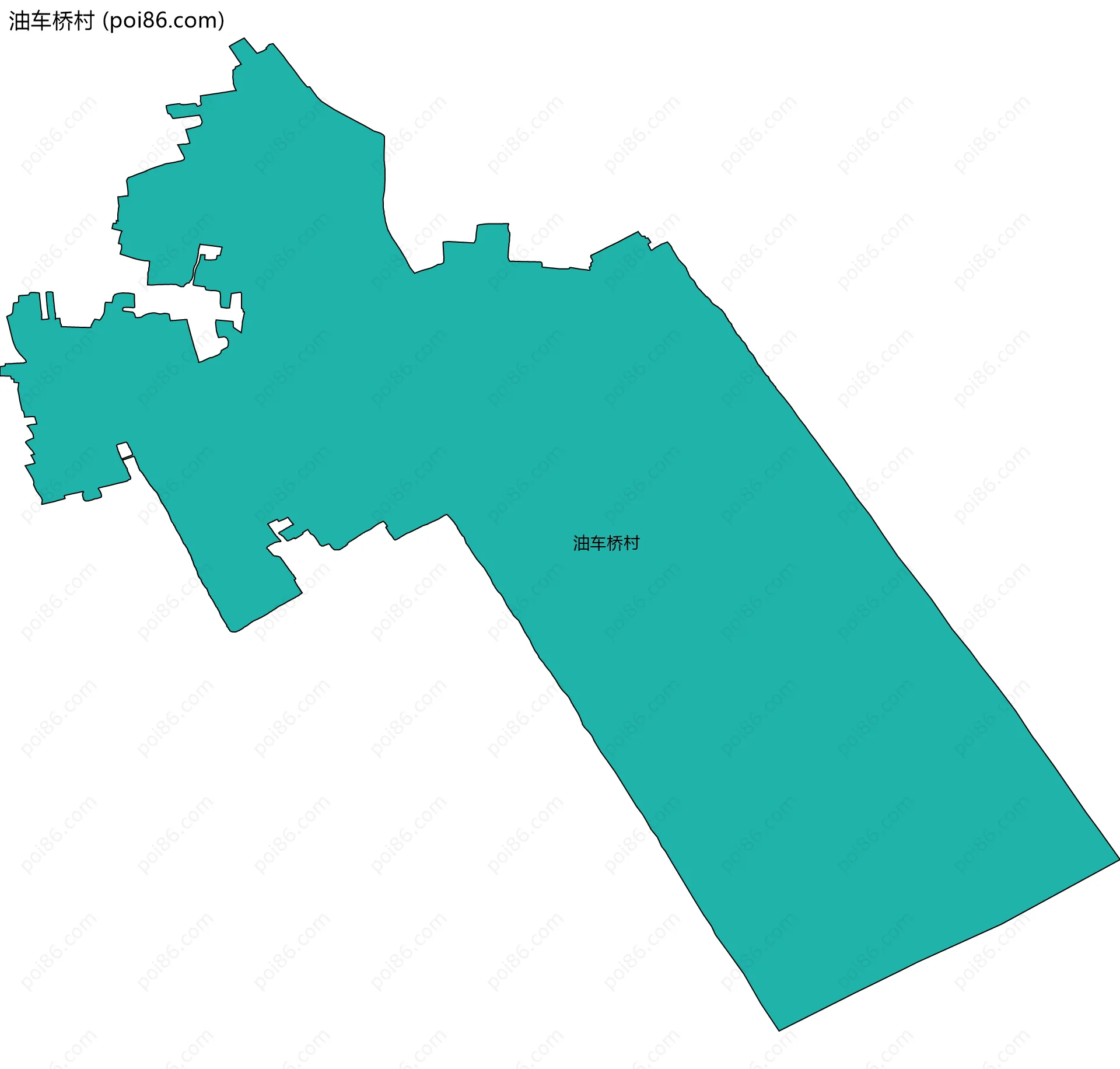 油车桥村边界地图