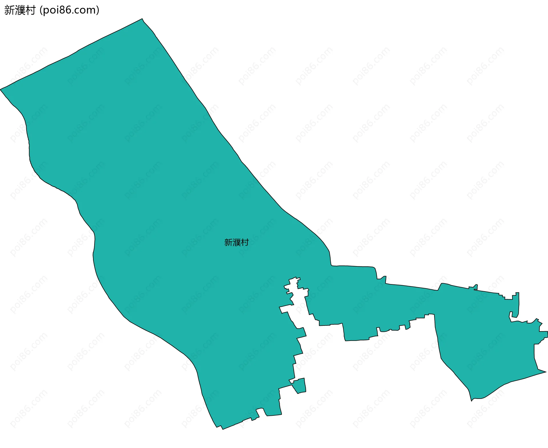 新濮村边界地图