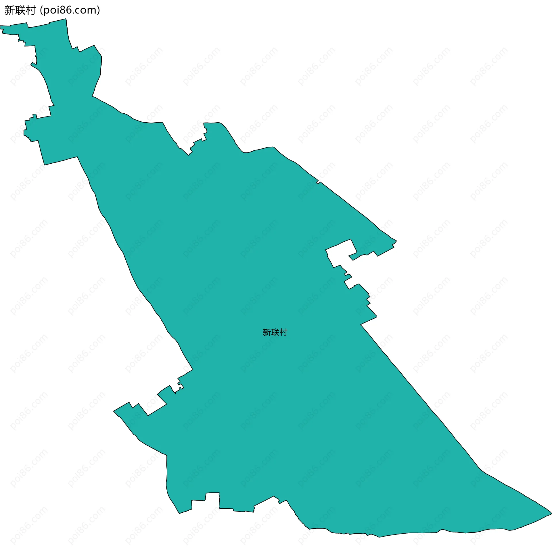 新联村边界地图