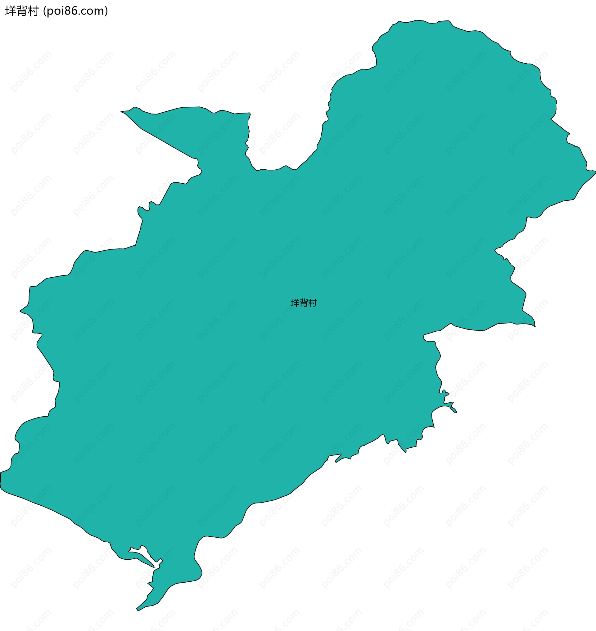 垟背村边界地图