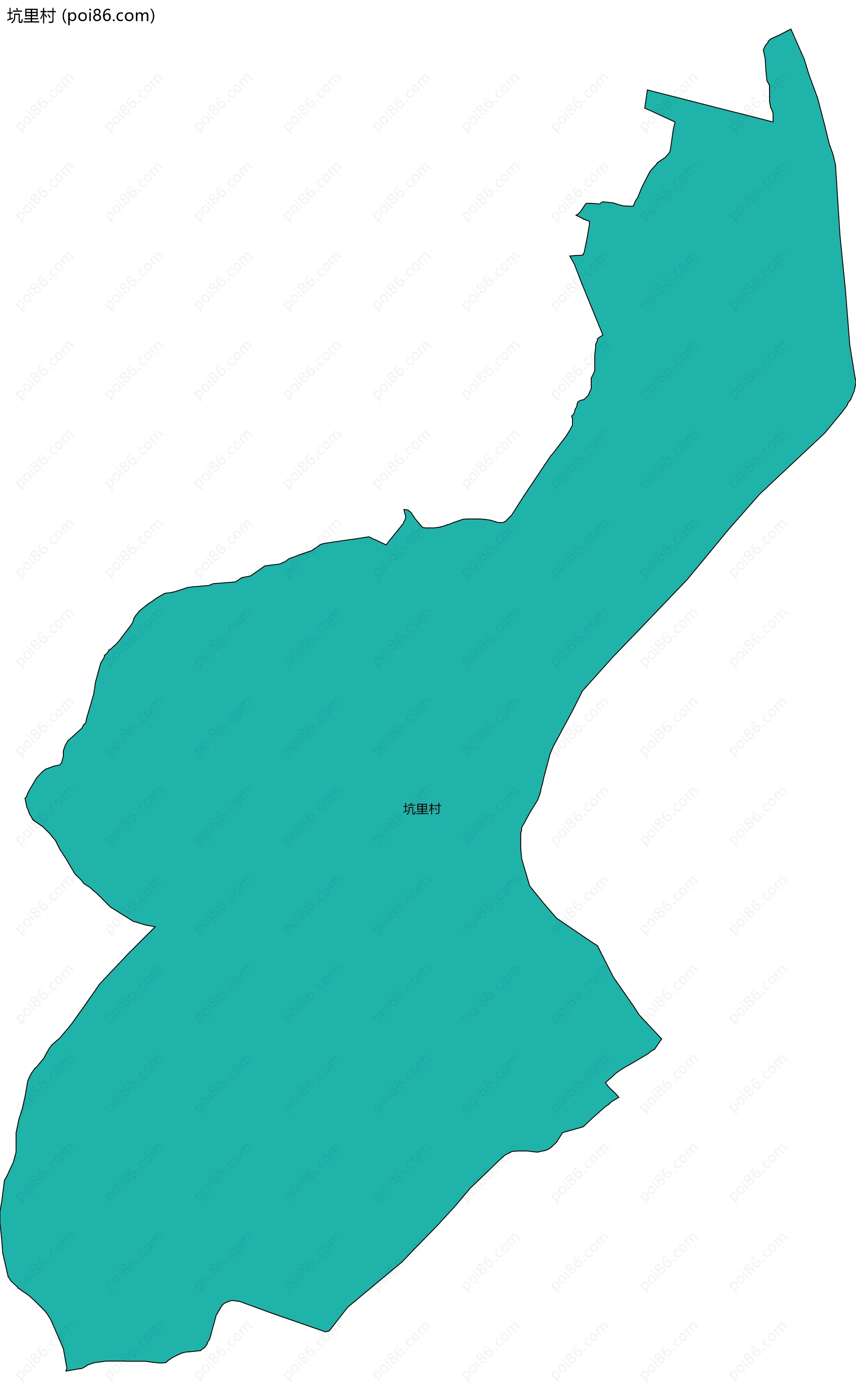 坑里村边界地图
