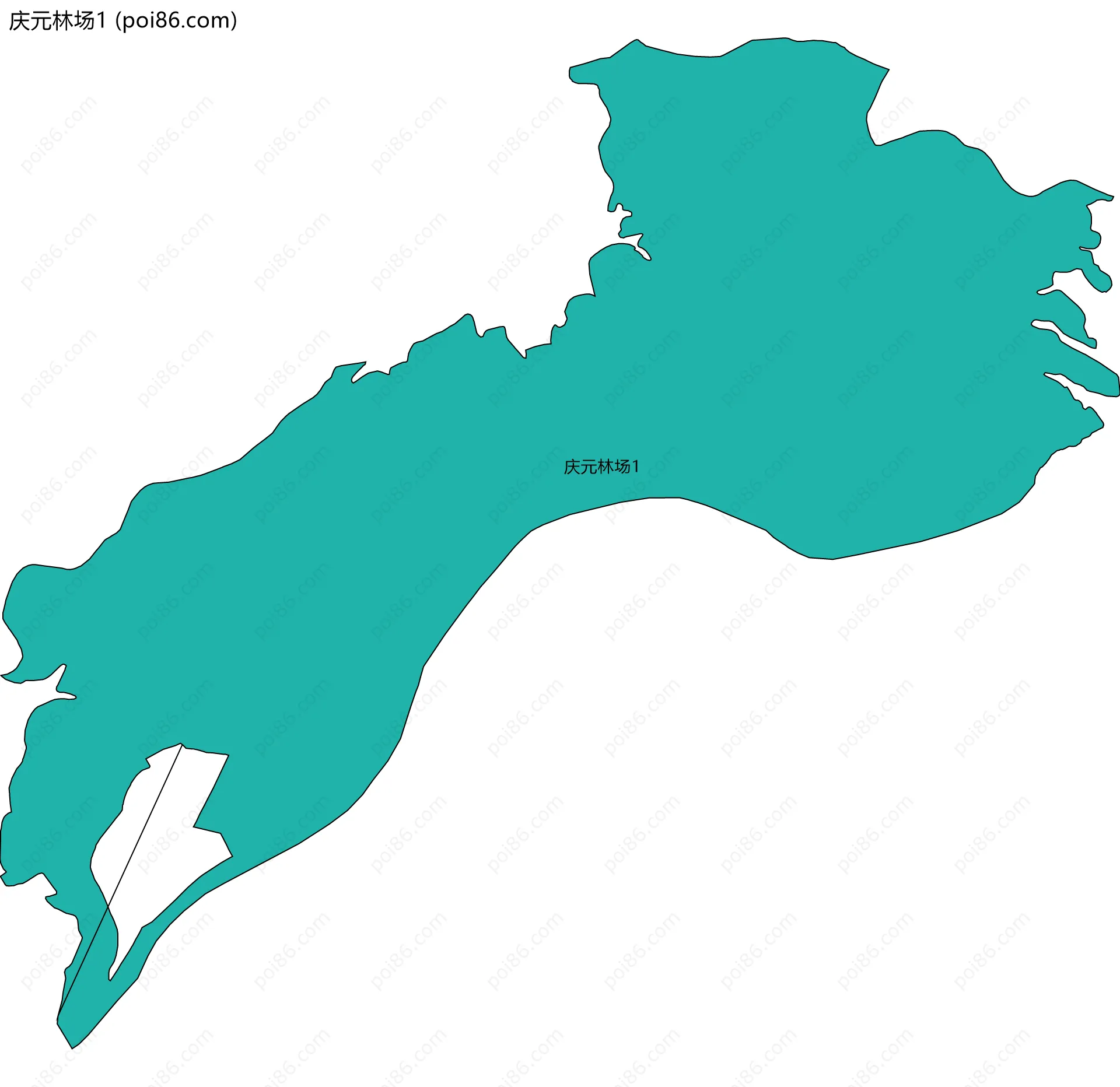 庆元林场1边界地图