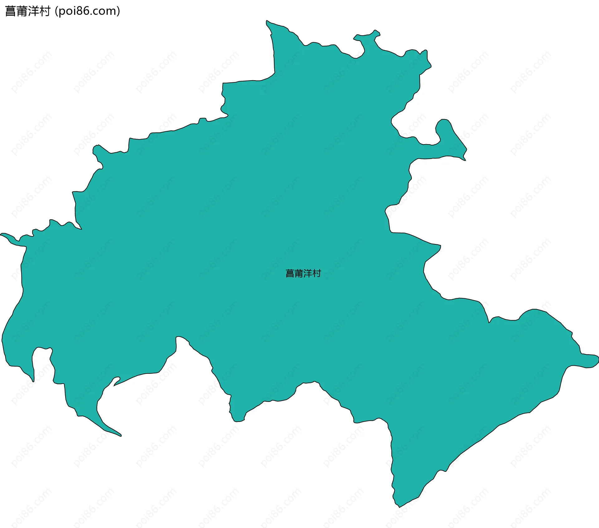 菖莆洋村边界地图
