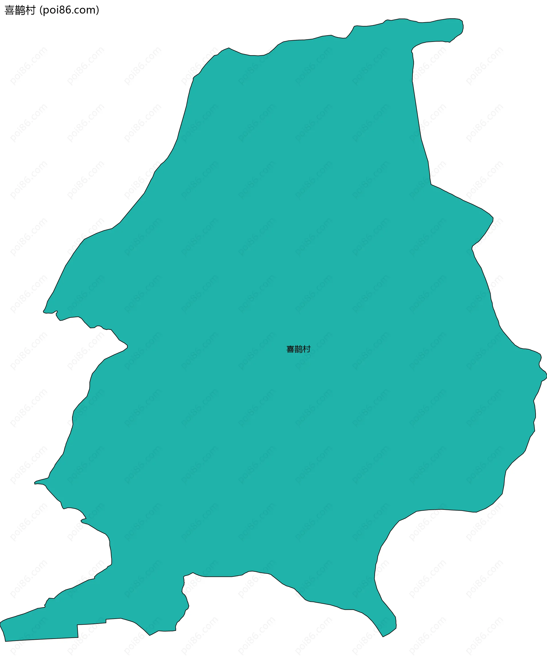 喜鹊村边界地图