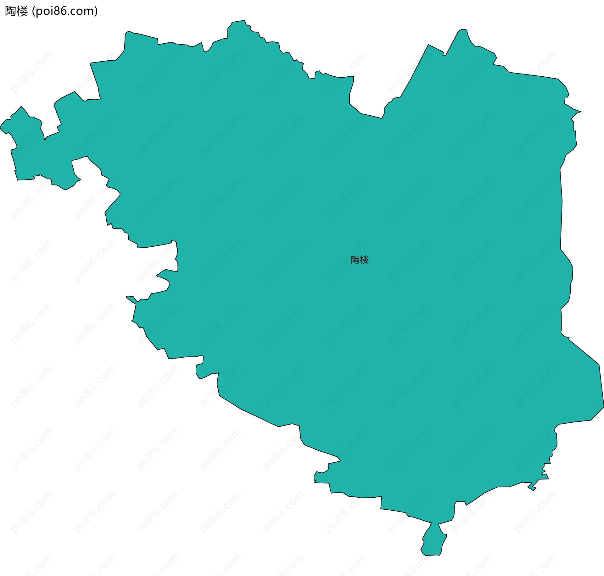 陶楼边界地图