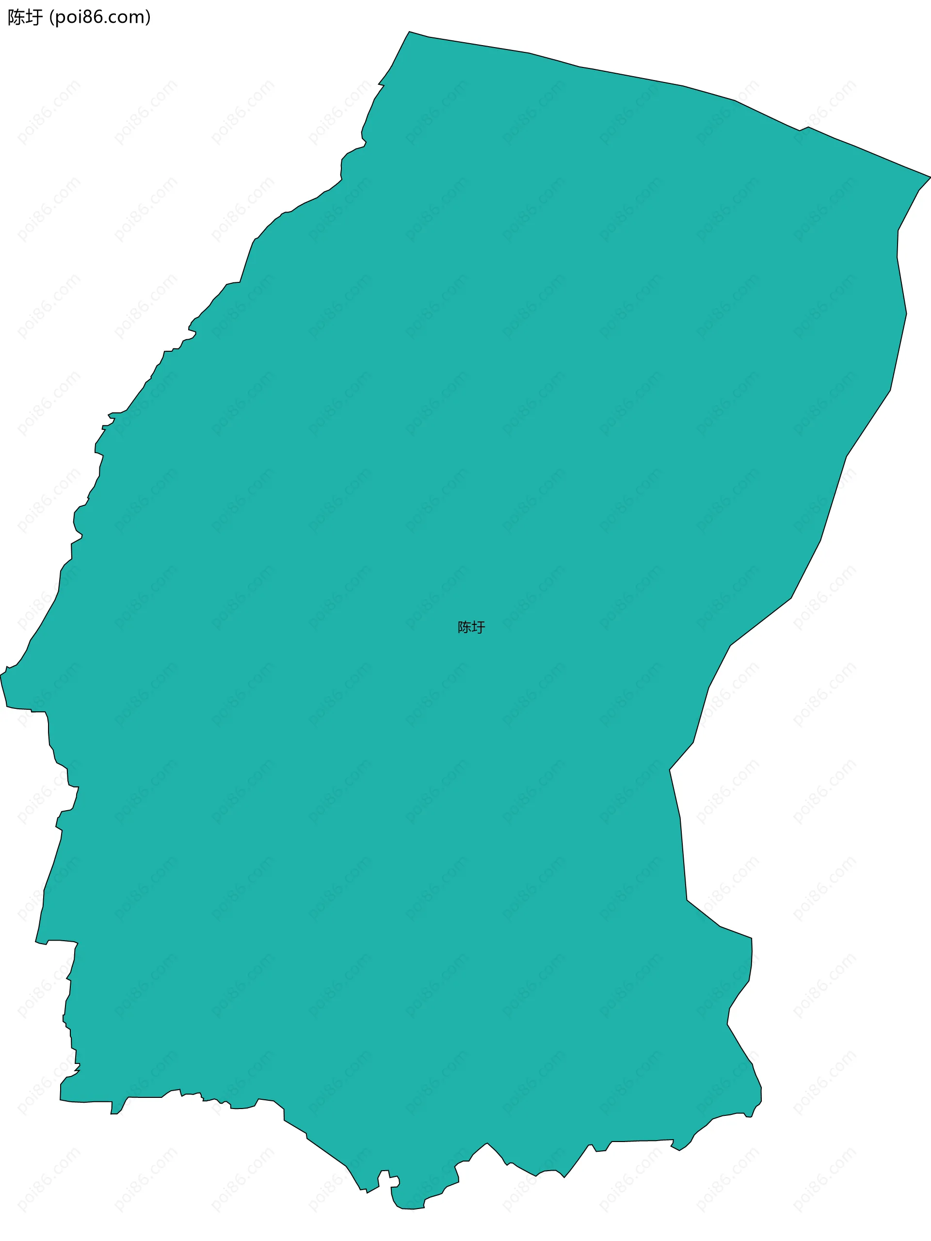 陈圩边界地图