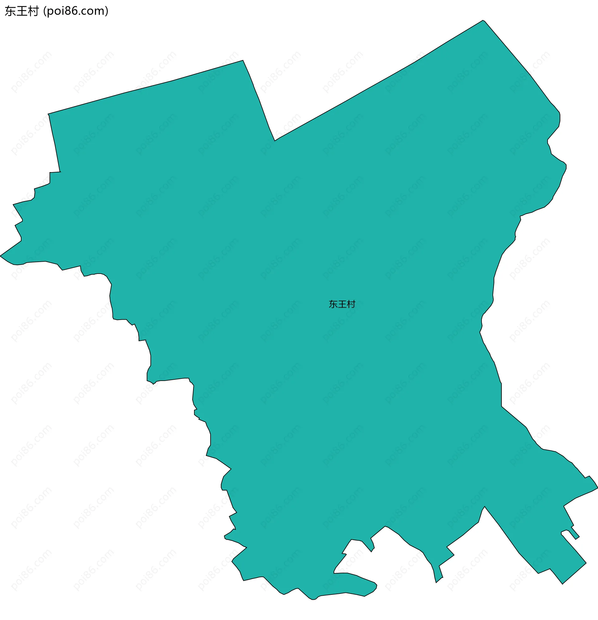 东王村边界地图