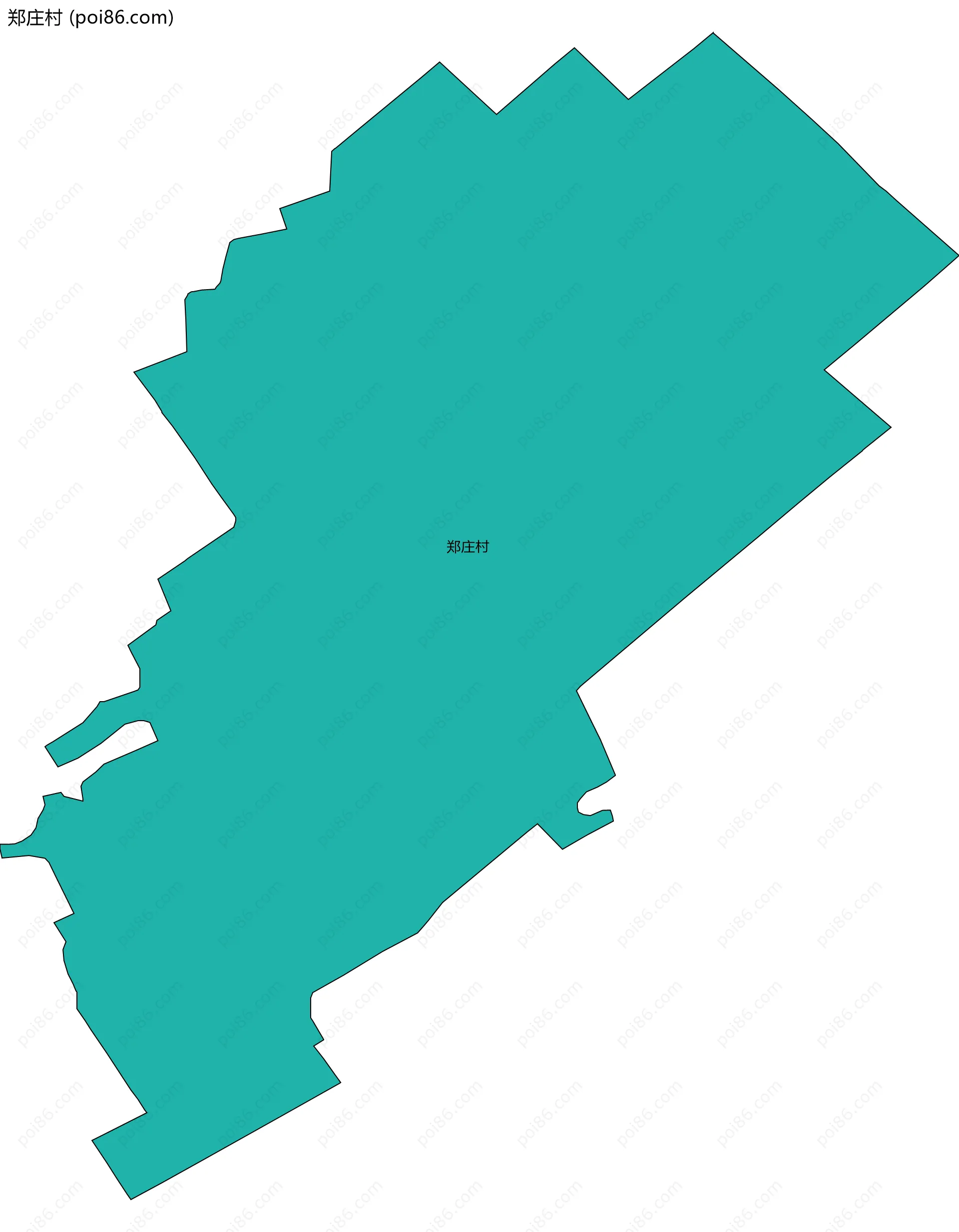 郑庄村边界地图