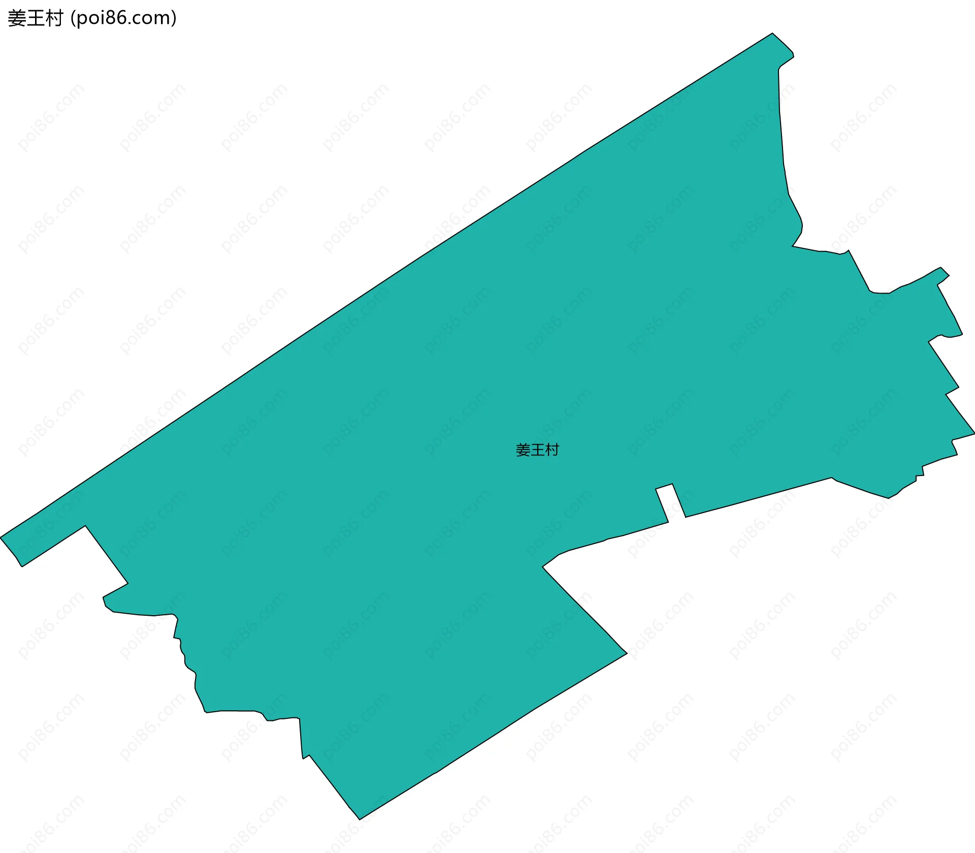 姜王村边界地图