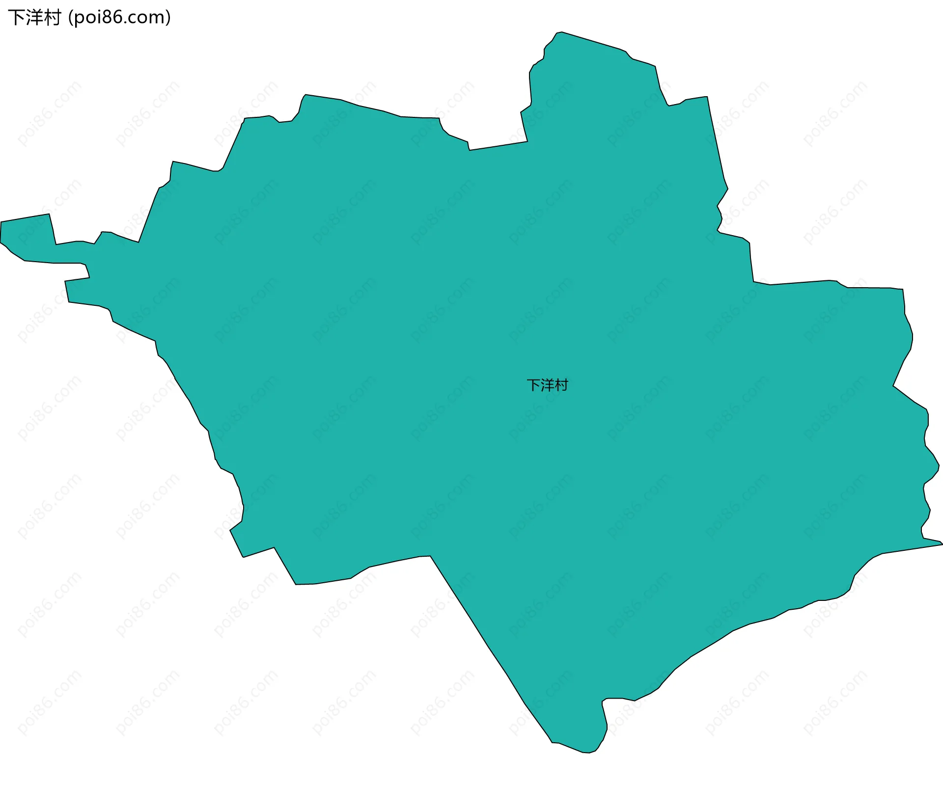 下洋村边界地图