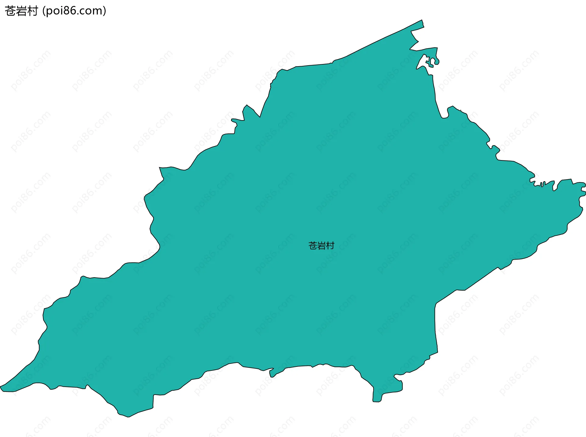苍岩村边界地图