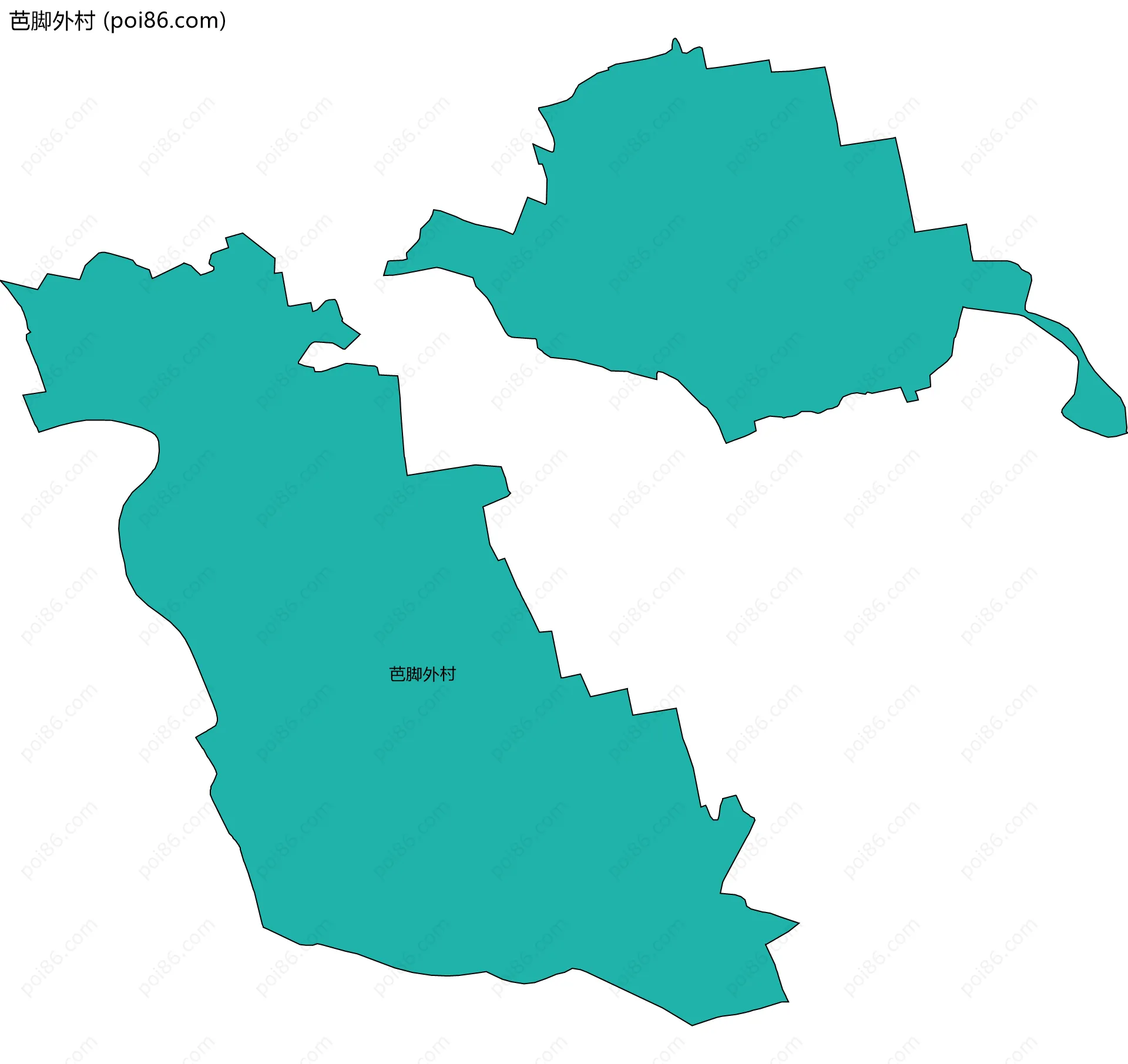 芭脚外村边界地图