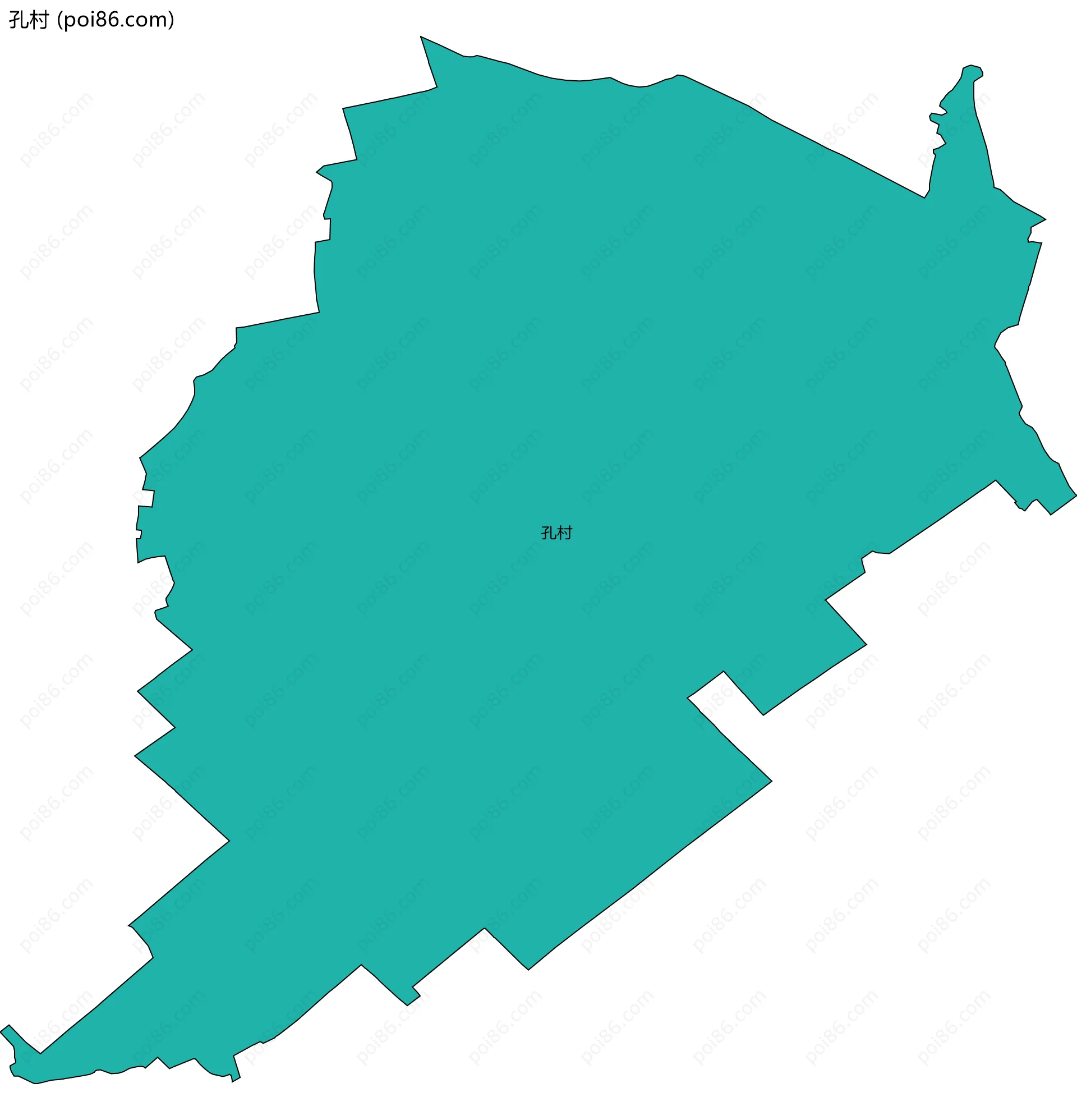 孔村边界地图