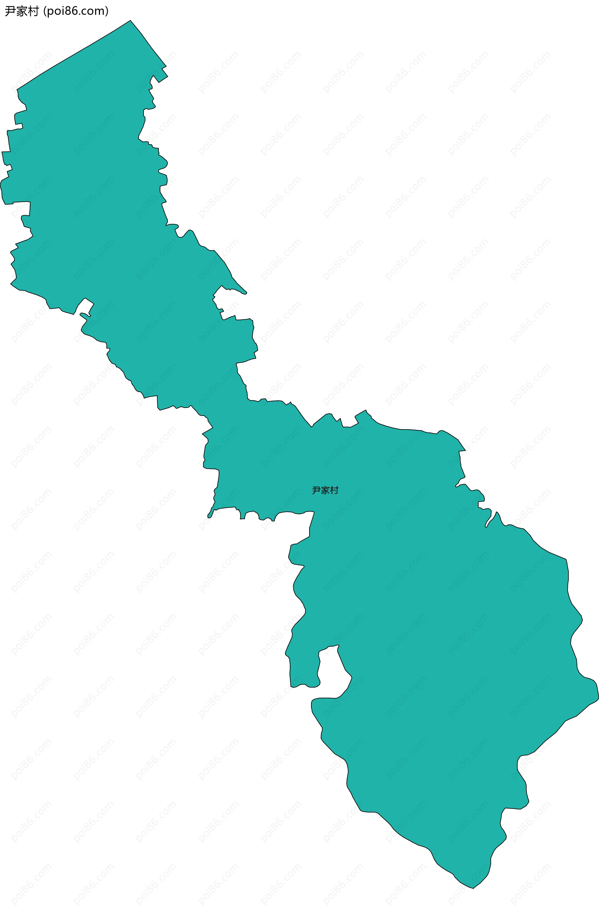 尹家村边界地图