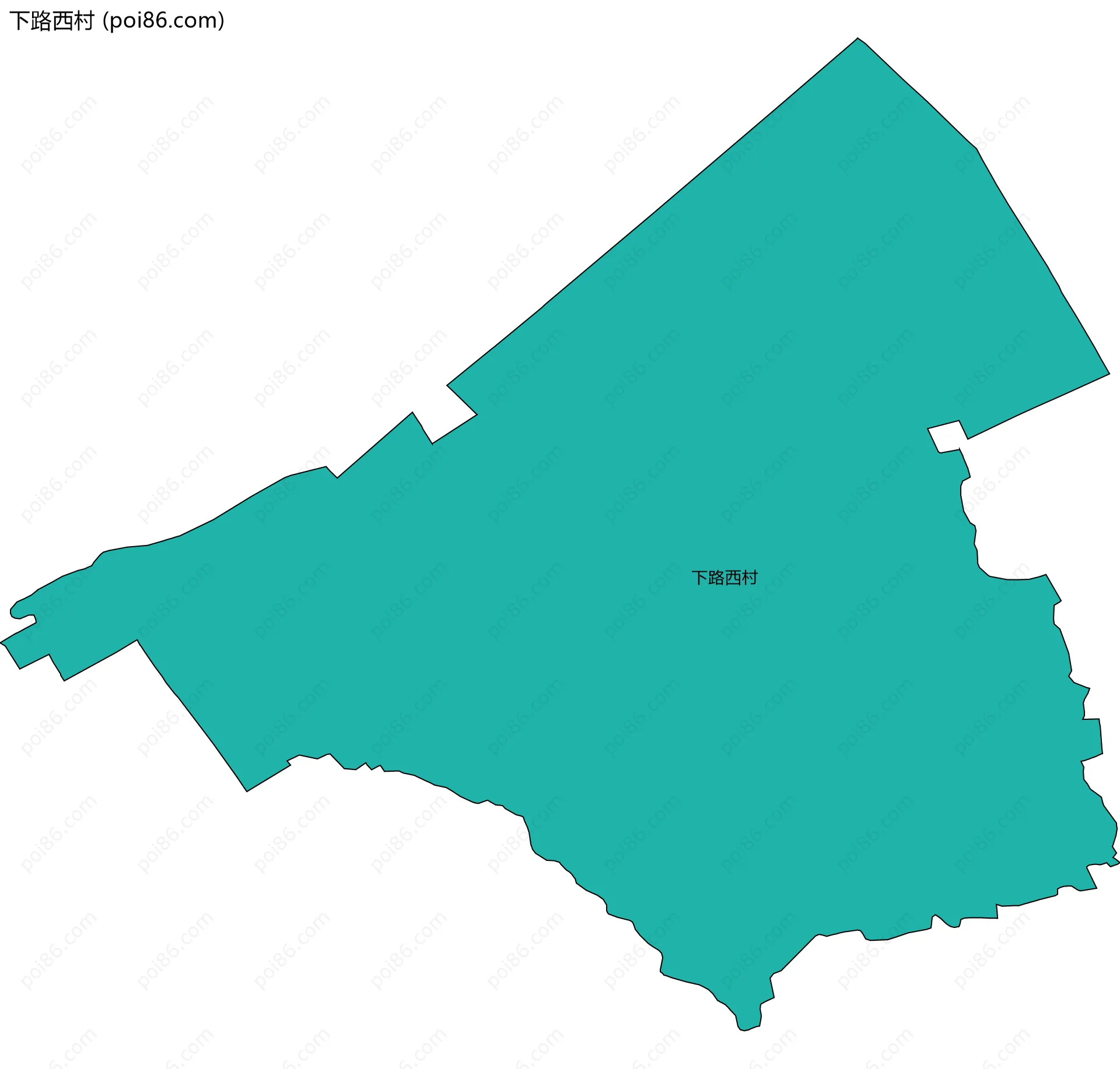 下路西村边界地图