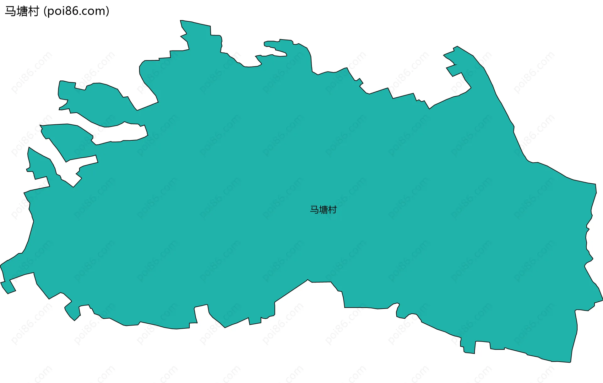 马塘村边界地图