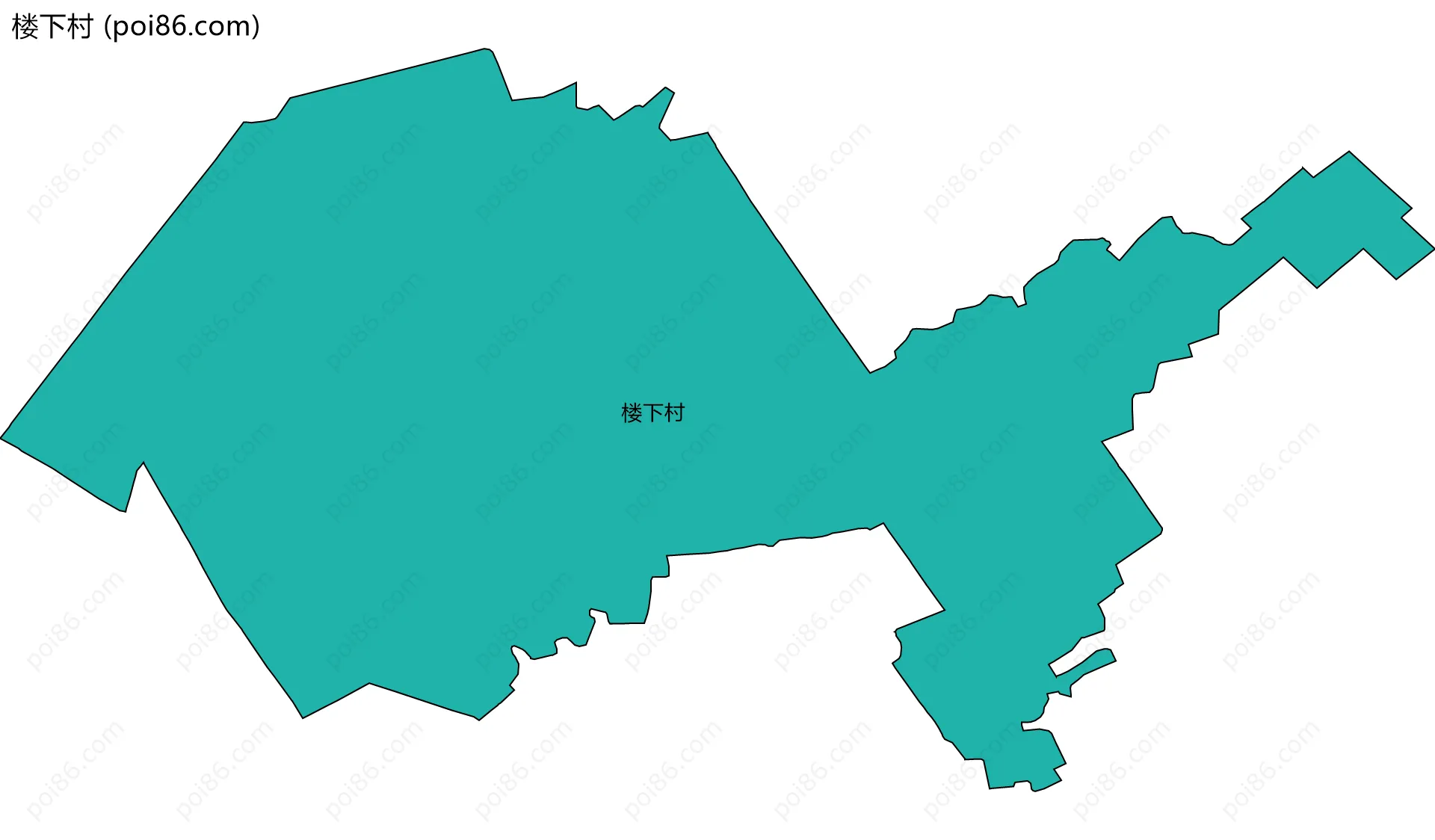 楼下村边界地图