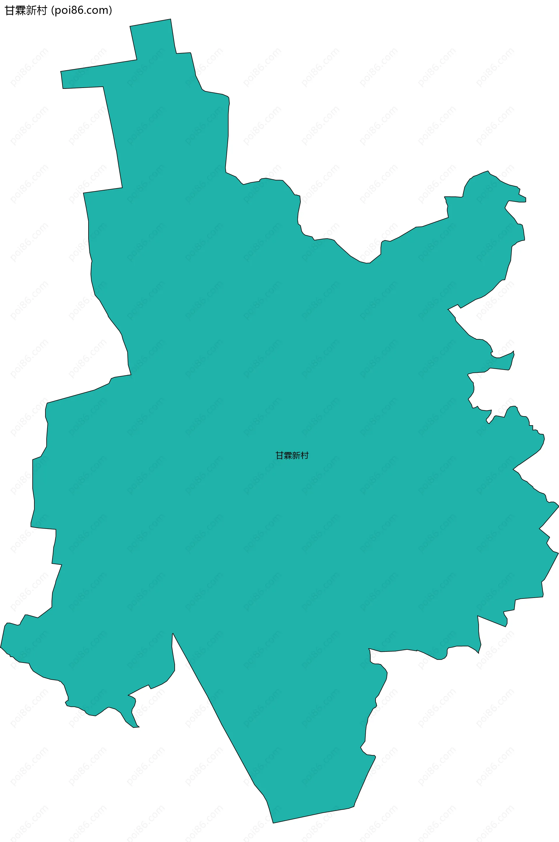 甘霖新村边界地图