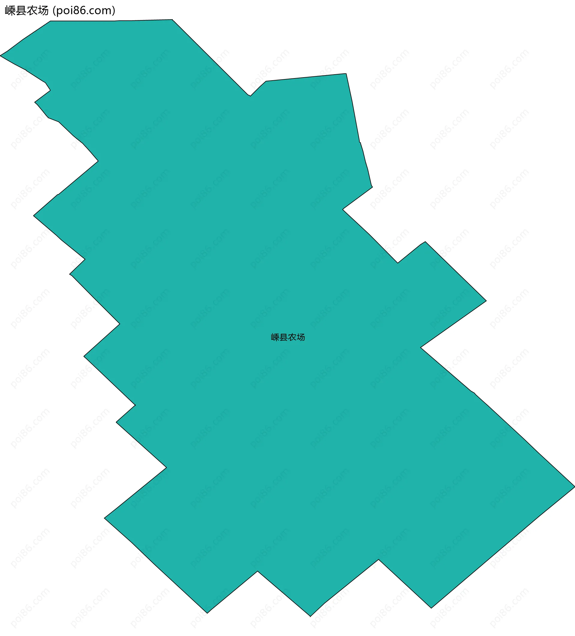 嵊县农场边界地图