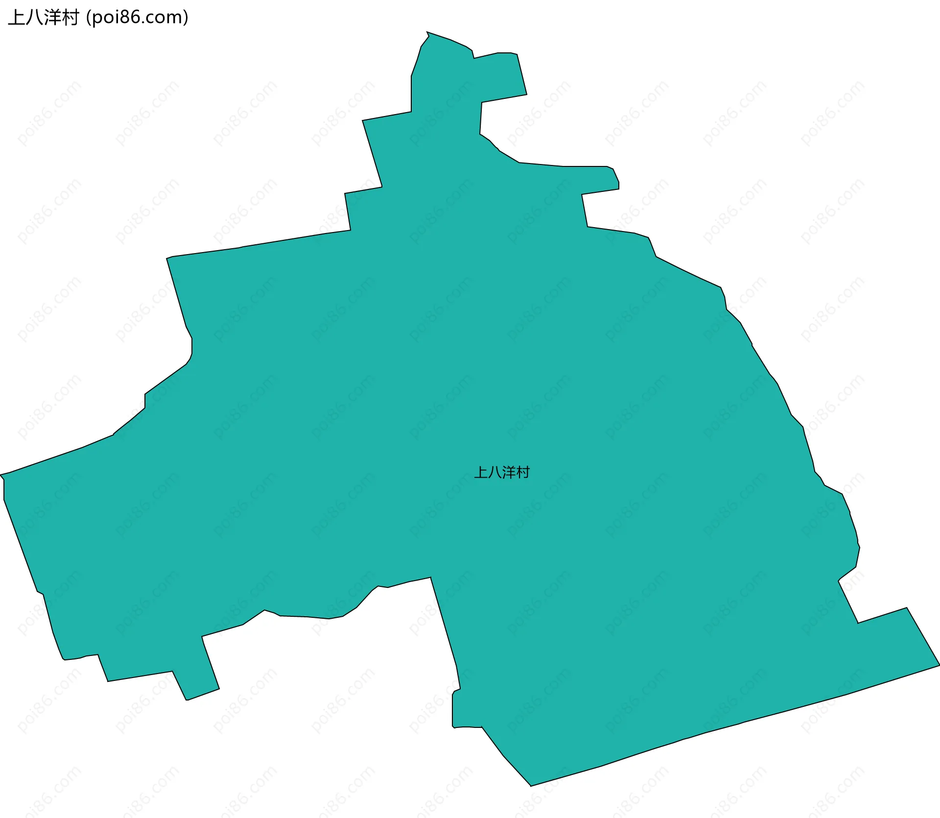 上八洋村边界地图