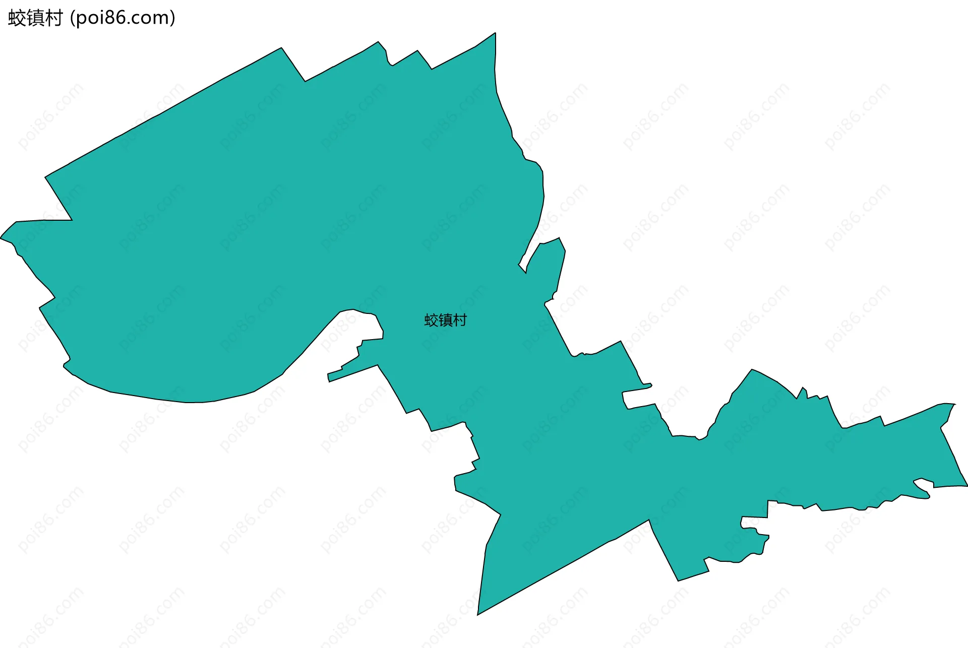 蛟镇村边界地图