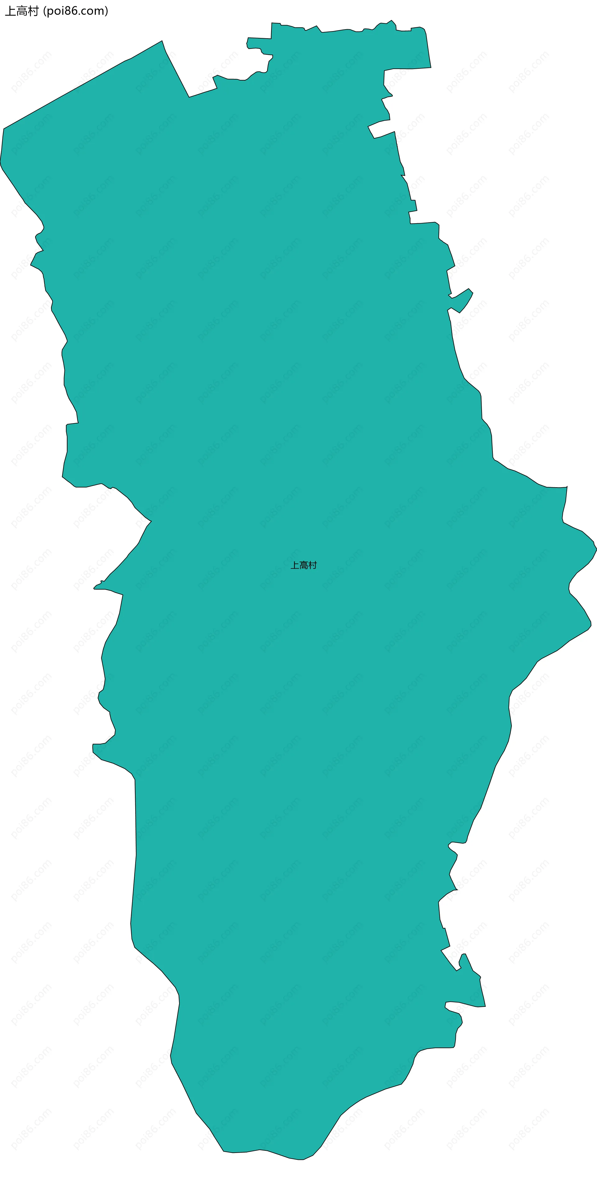 上高村边界地图