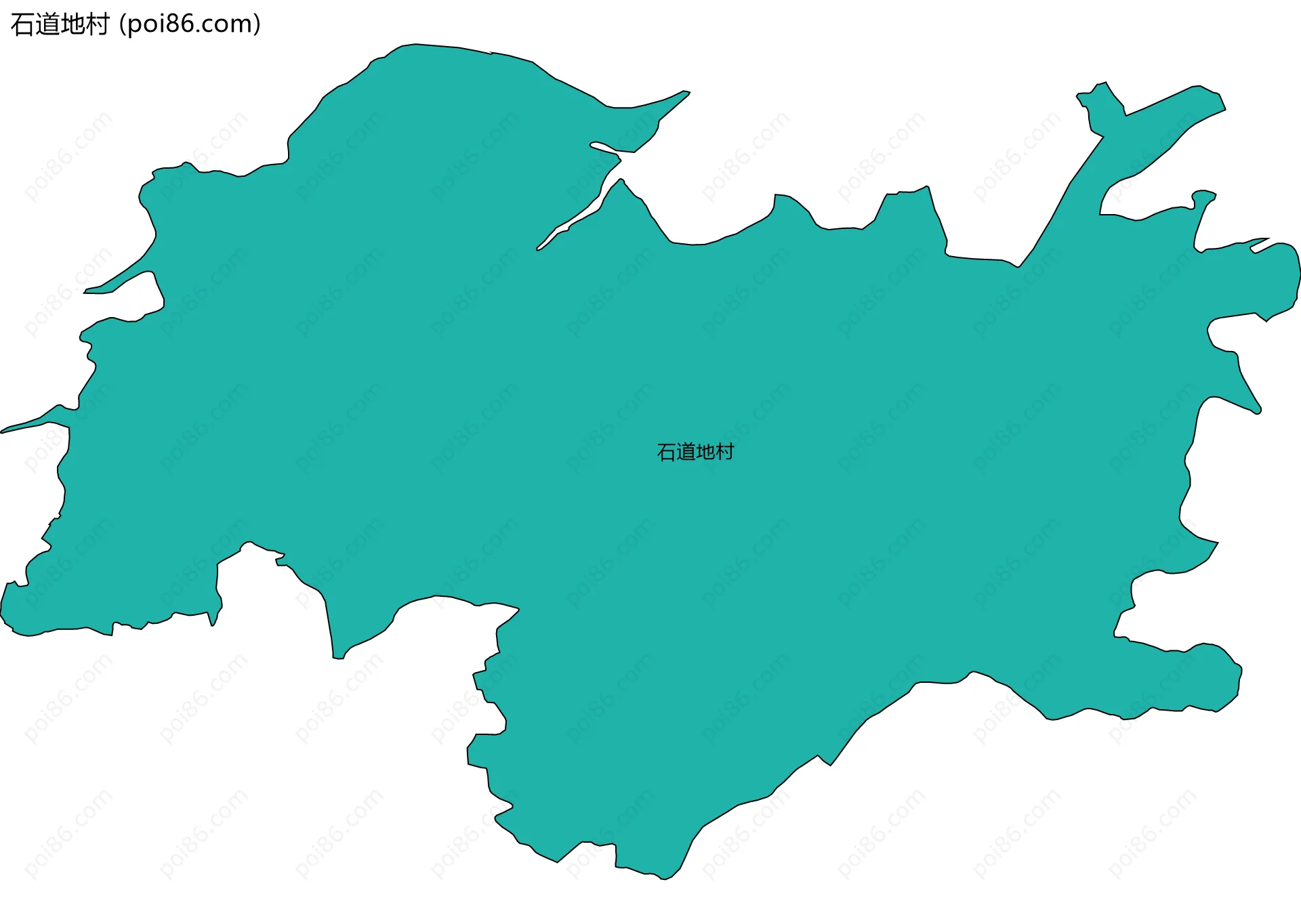 石道地村边界地图