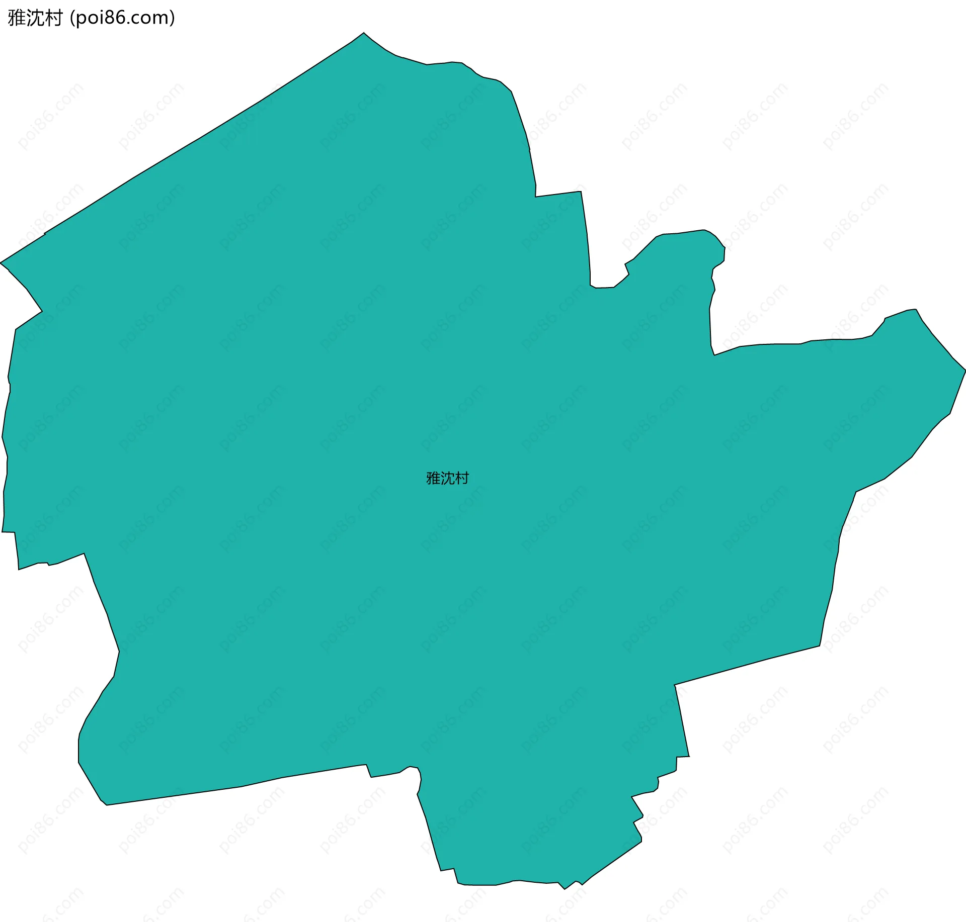 雅沈村边界地图